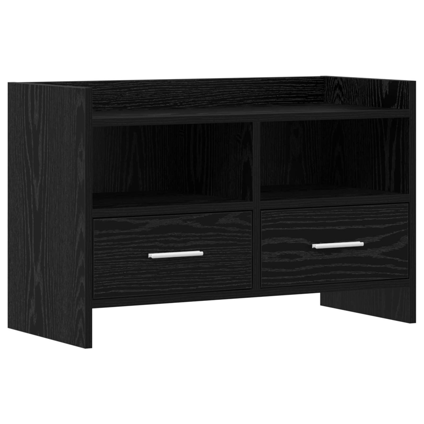 TV Cabinet 71.5 x 33 x 47 cm Black Oak Engineered Wood