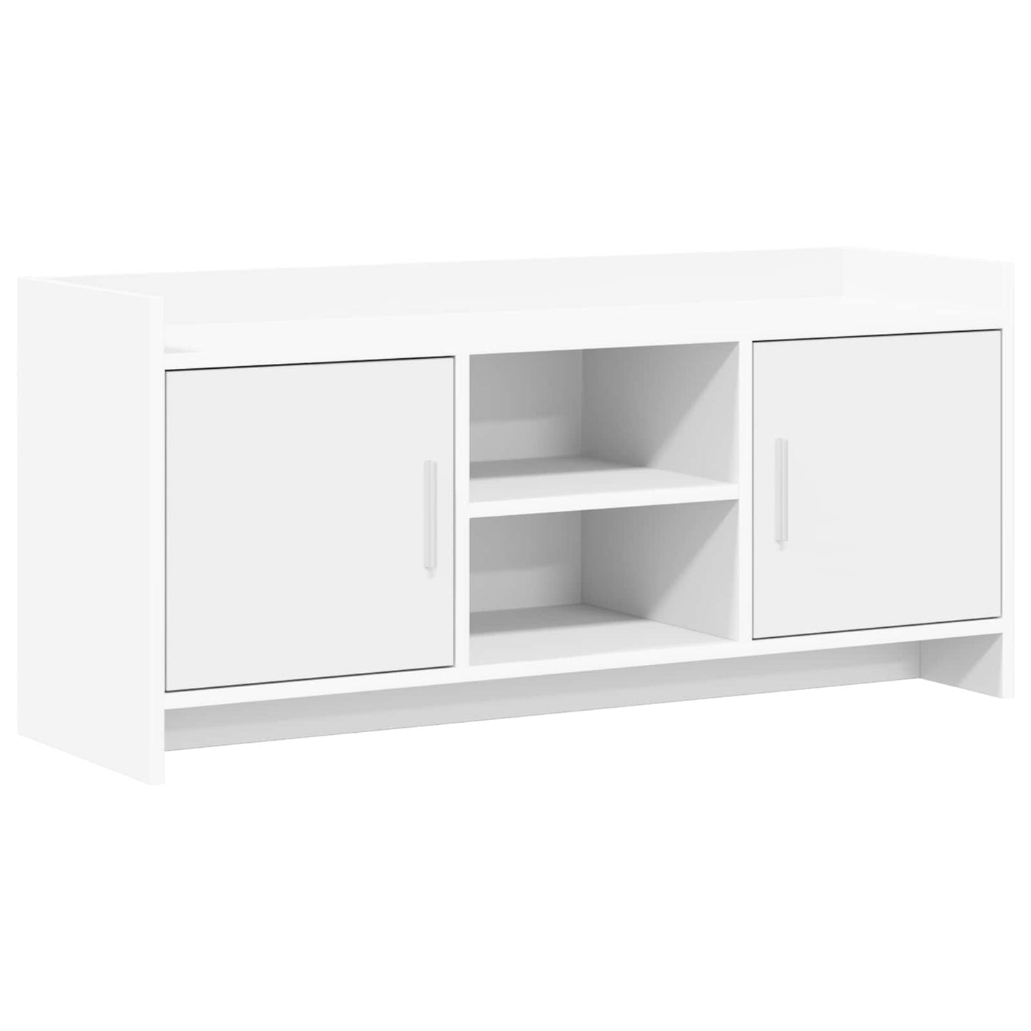 TV Cabinet 102 x 33 x 47 cm White Engineered Wood