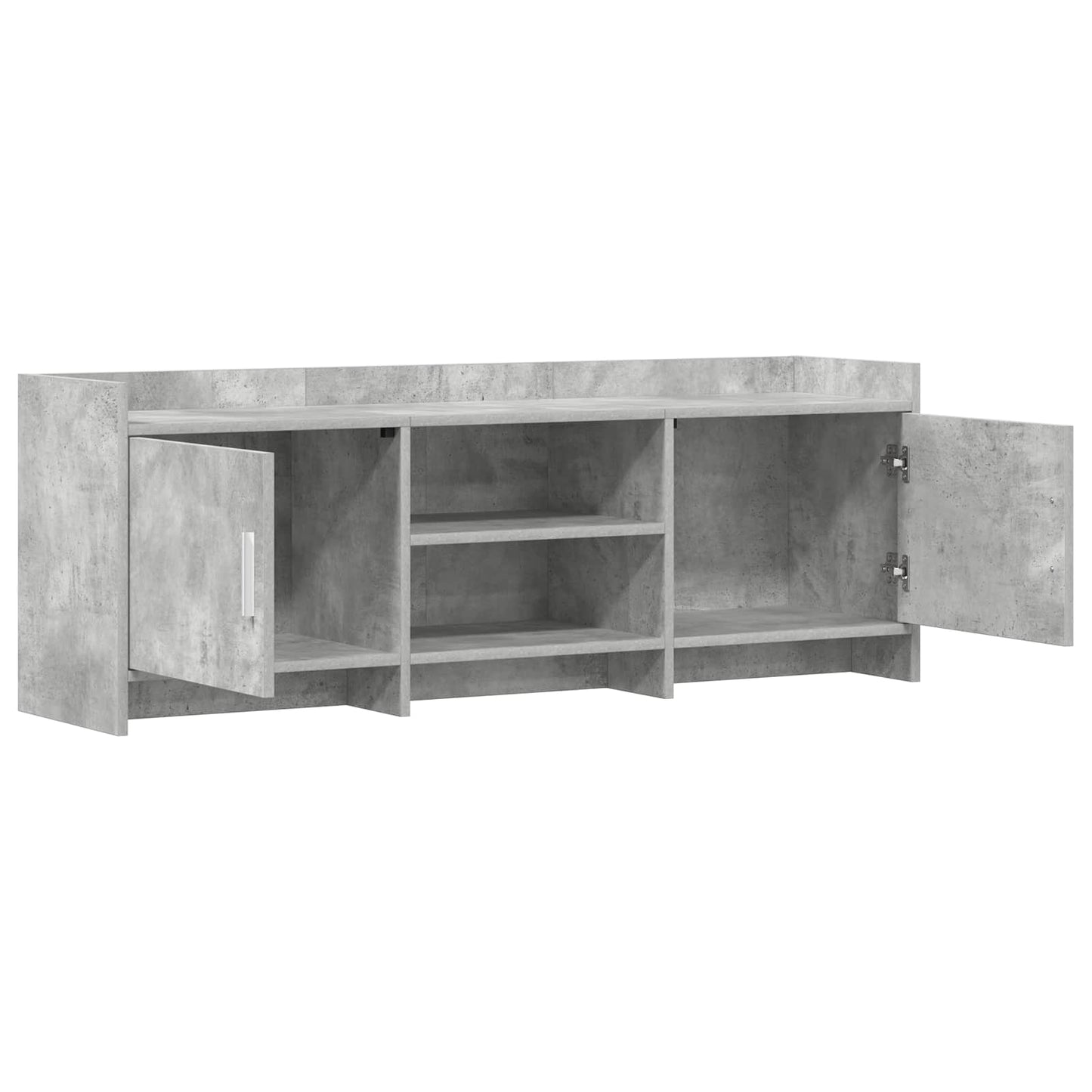 TV Cabinet 130 x 33 x 47 cm Concrete Grey Engineered Wood