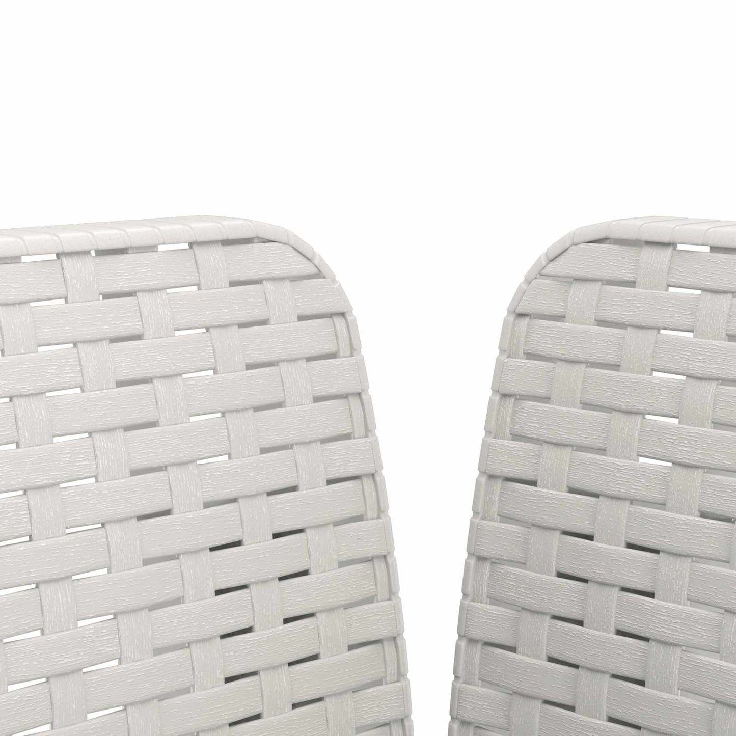 1-Seater Armchair Rattan Look PP White