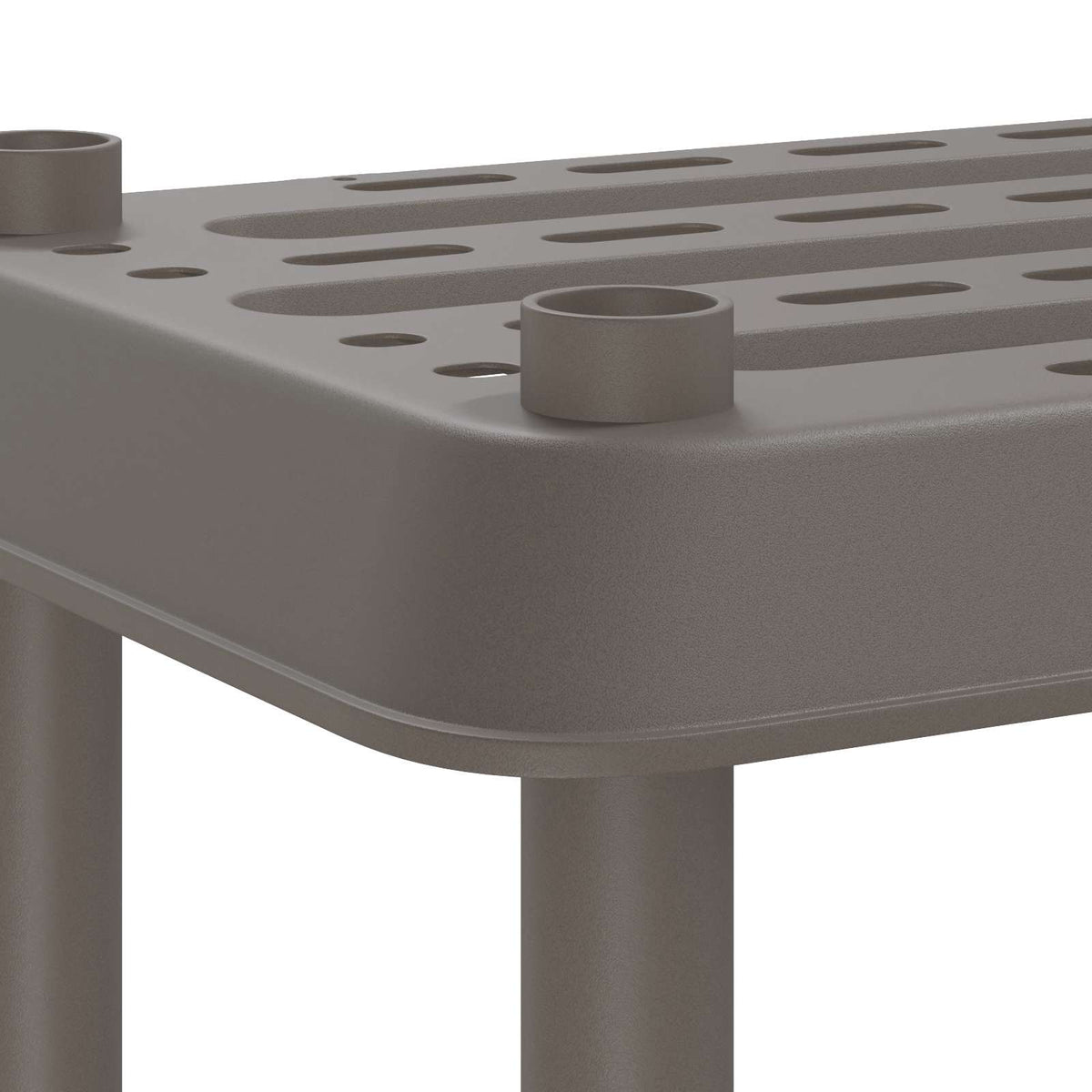 Shelving Unit 5-Tier 100 x 40 x 177 cm PP Light Grey
