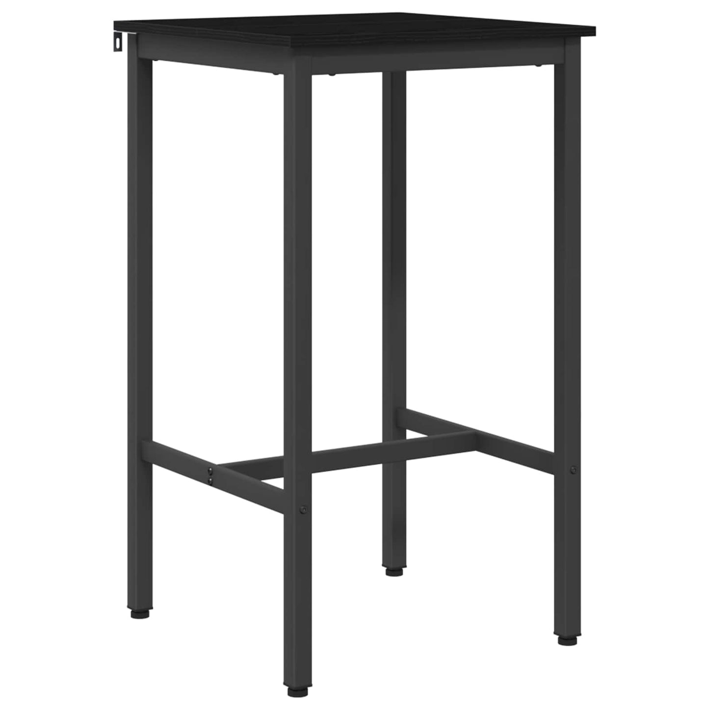 Bar Table 52 x 52 x 110 cm Engineered Wood Black Oak
