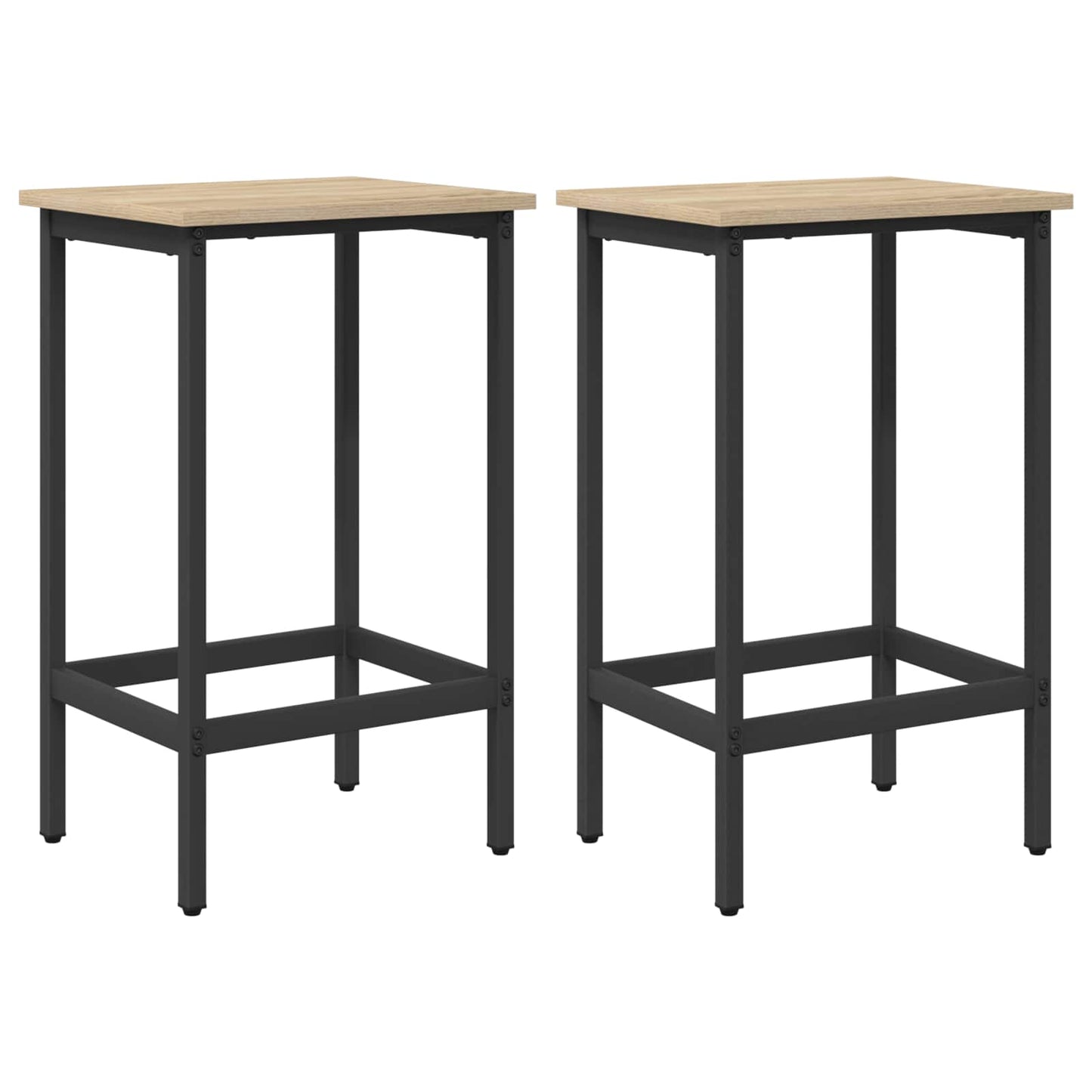 Bar Stool 2 pcs Sonoma Oak 40 x 32 x 74 cm Engineered Wood