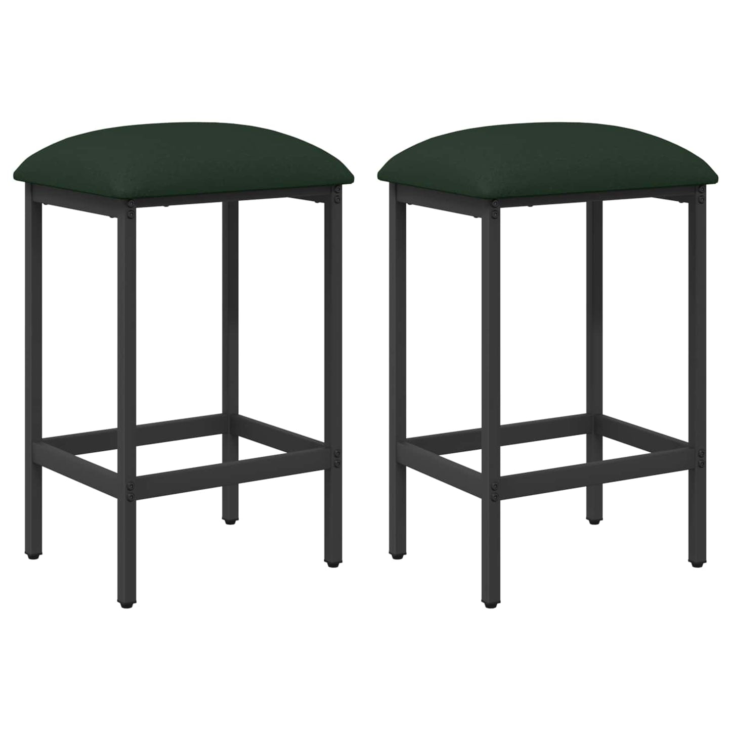 Bar Stool 2 pcs Dark Green 40 x 32 x 64 cm Engineered Wood