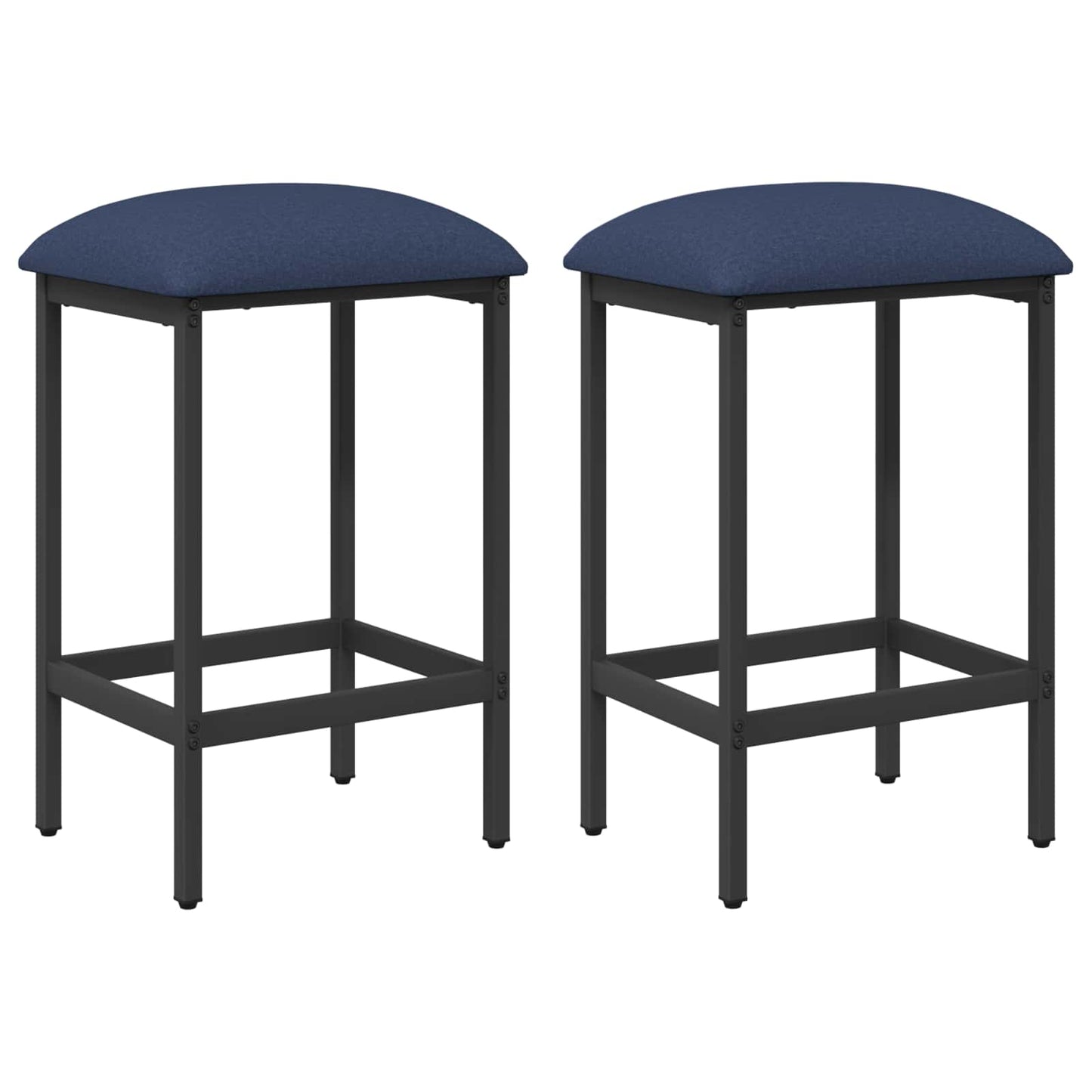 Bar Stool 2 pcs Blue 40 x 32 x 64 cm Engineered Wood