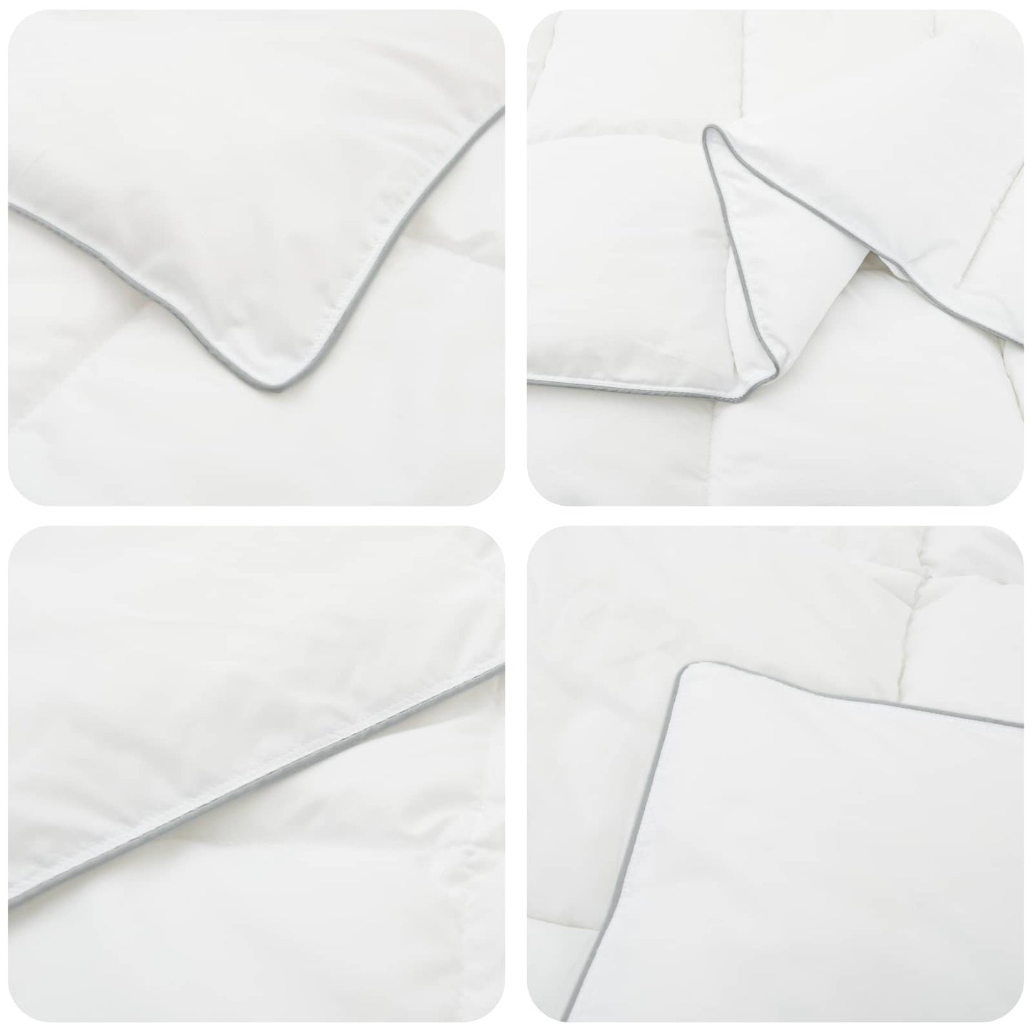 Duvet White 155 x 220 cm Bamboo Fiber