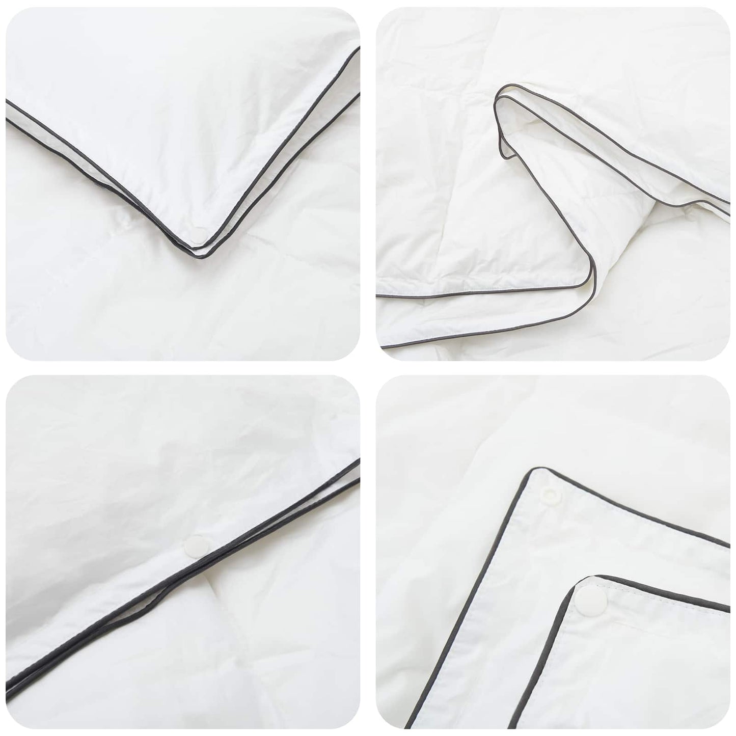 Duvet 135 x 200 cm 100% Cotton White