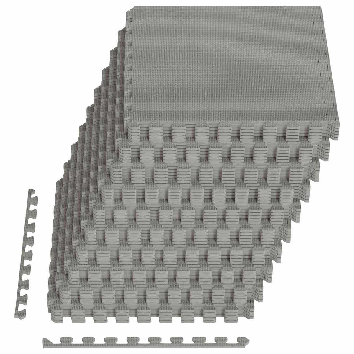 Pool Ground Mat 40 pcs Grey 14.4 m² EVA Foam