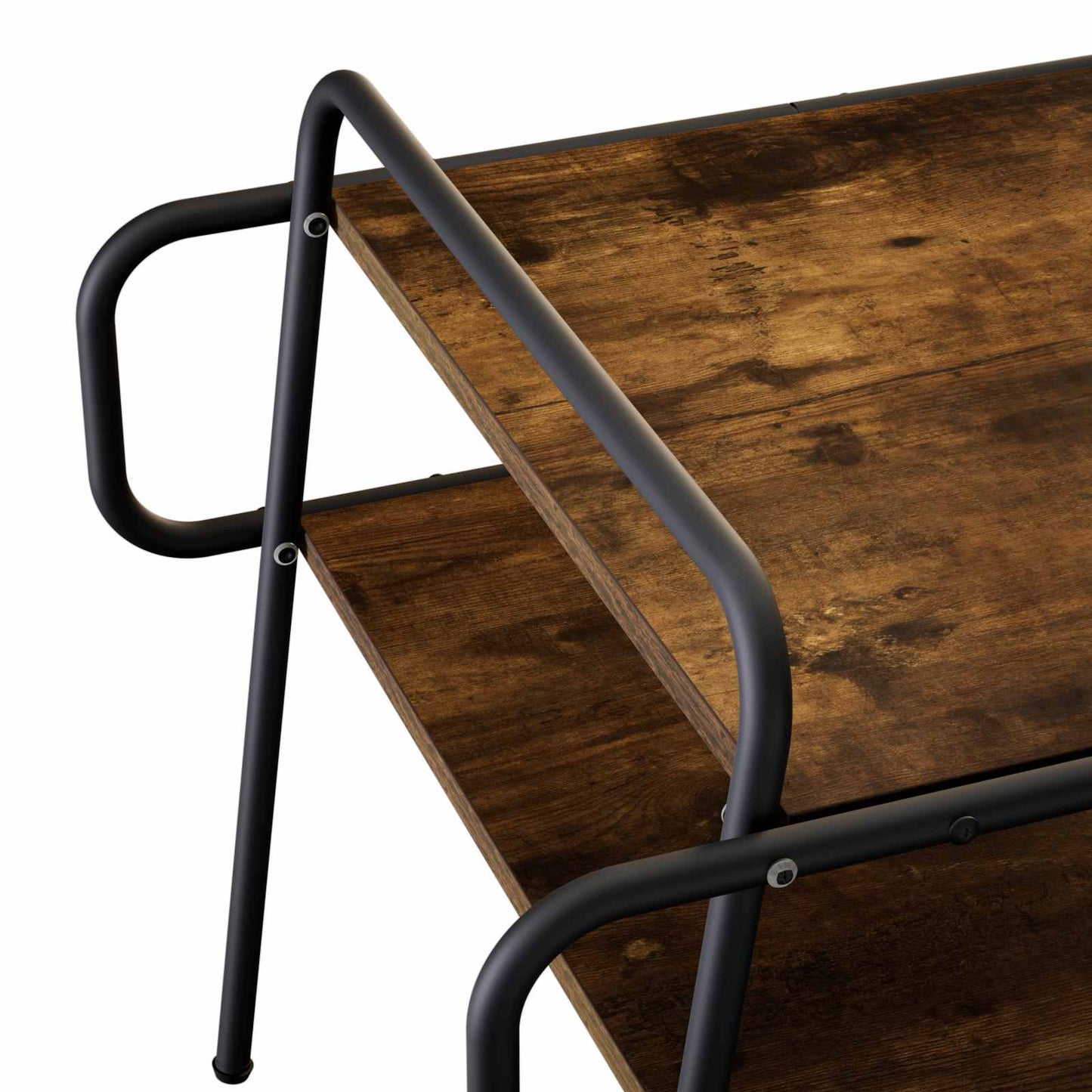 Coffee Table Smoked Oak 40 x 40 x 51 cm Engineered Wood