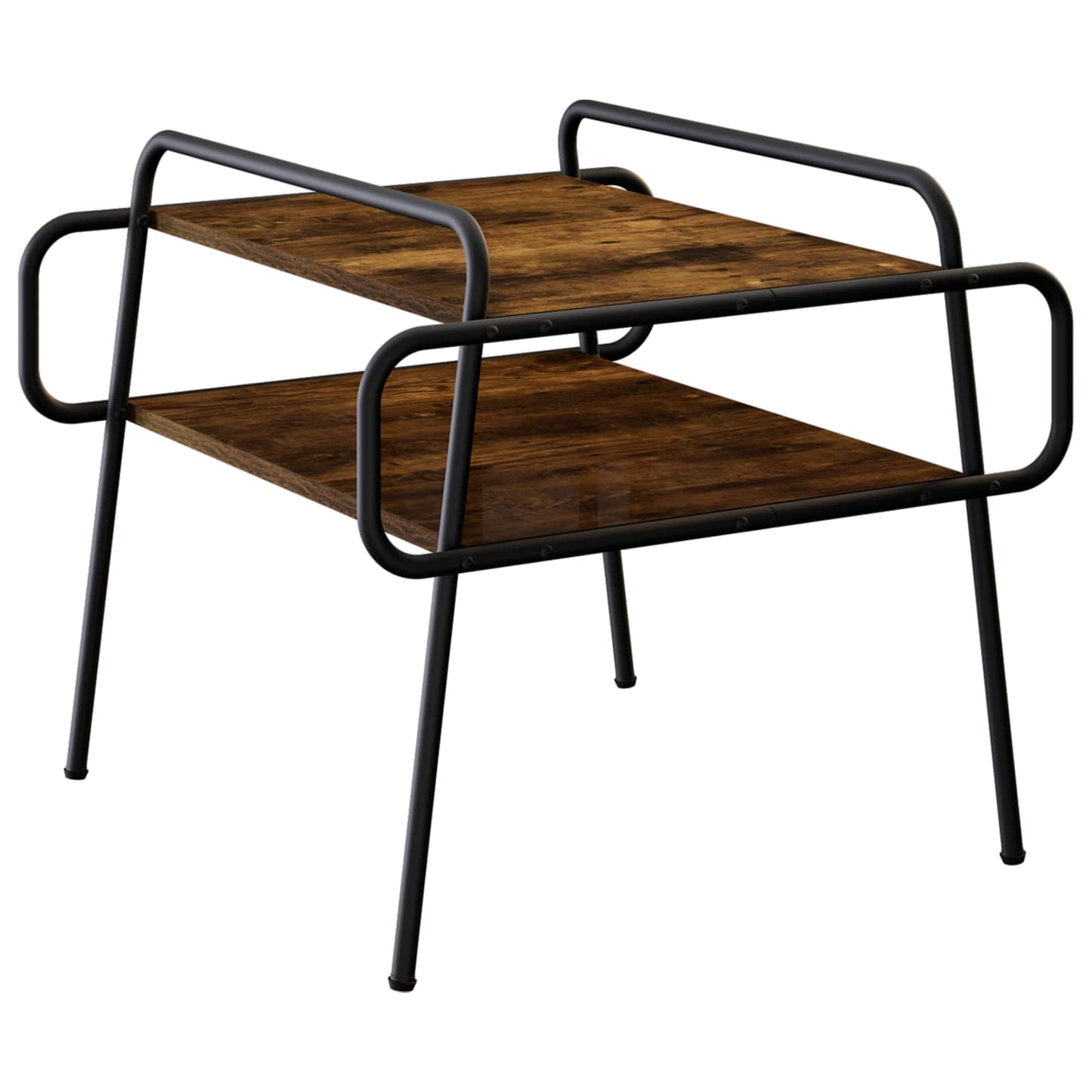 Coffee Table Smoked Oak 50 x 50 x 51 cm Engineered Wood