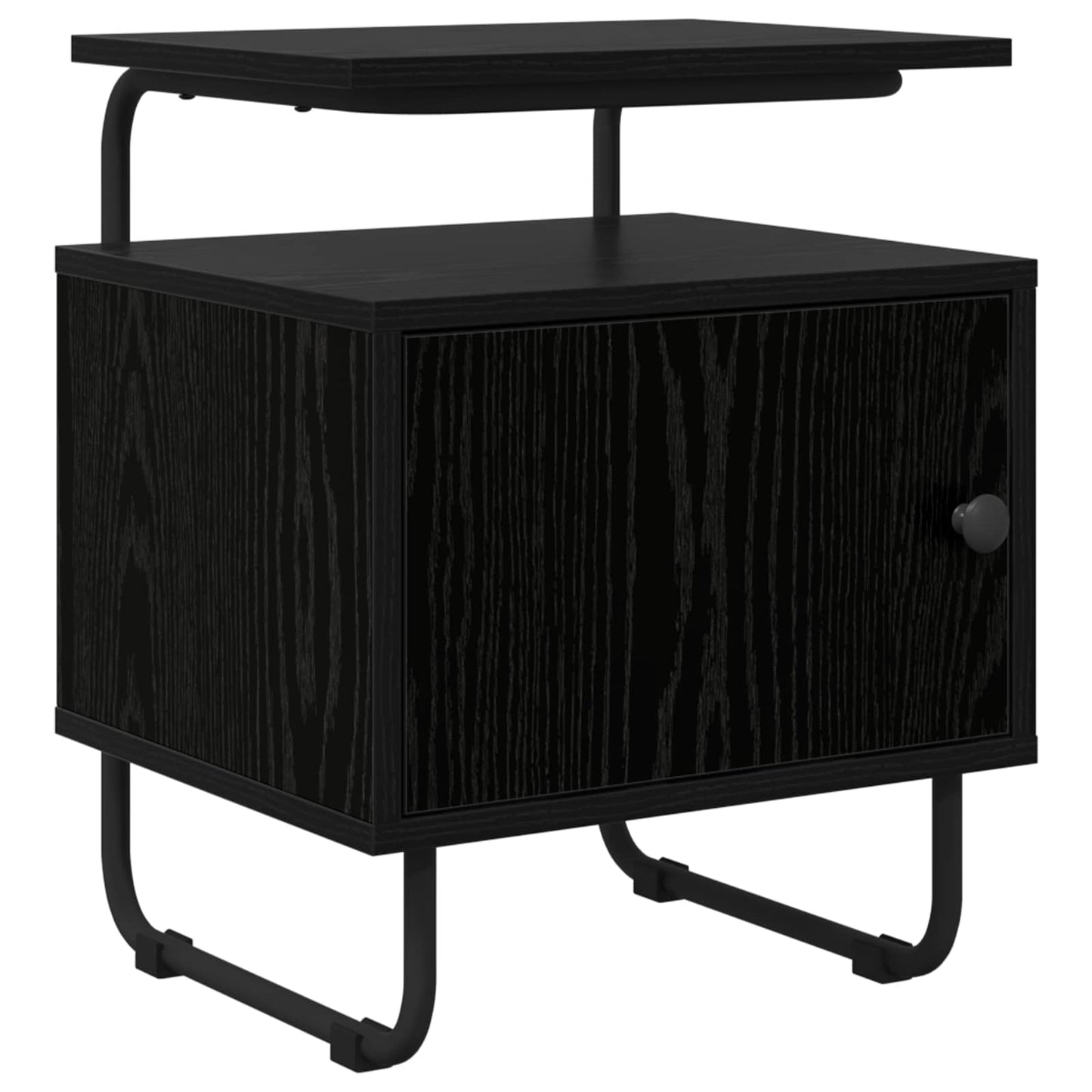 Bedside Cabinet Black Oak 40 x 36.5 x 50 cm Engineered Wood