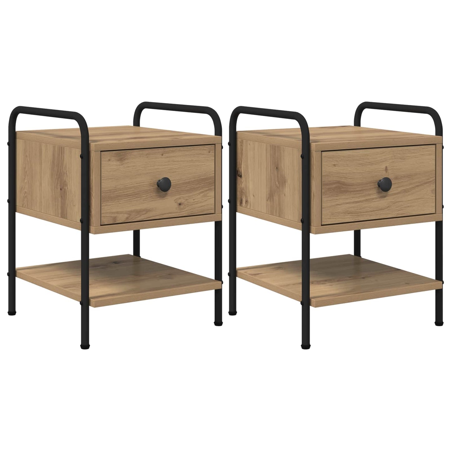 Bedside Cabinet 2 pcs Artisan Oak 35 x 36.5 x 47 cm