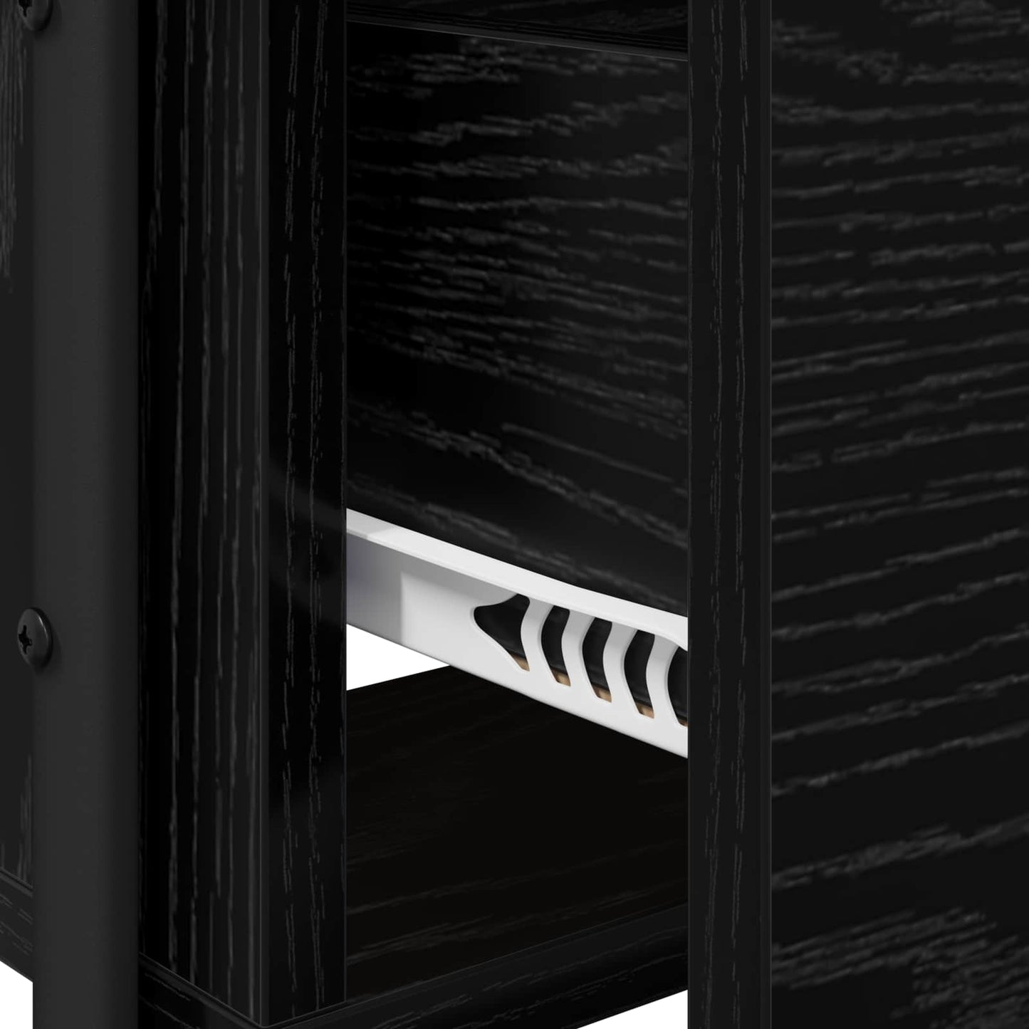 Dressing Table Black Oak 100 x 36.5 x 136 cm Engineered Wood