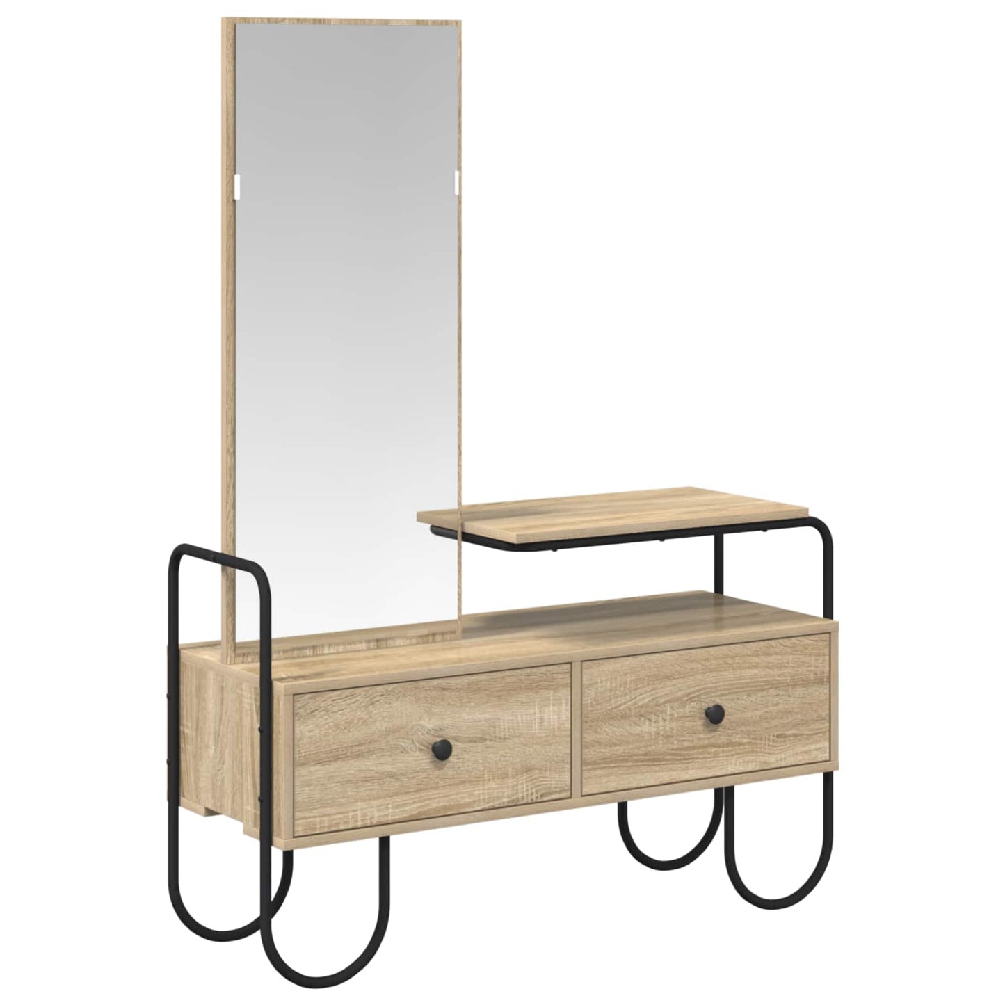 Dressing Table Sonoma Oak 100 x 36.5 x 136 cm Engineered Wood