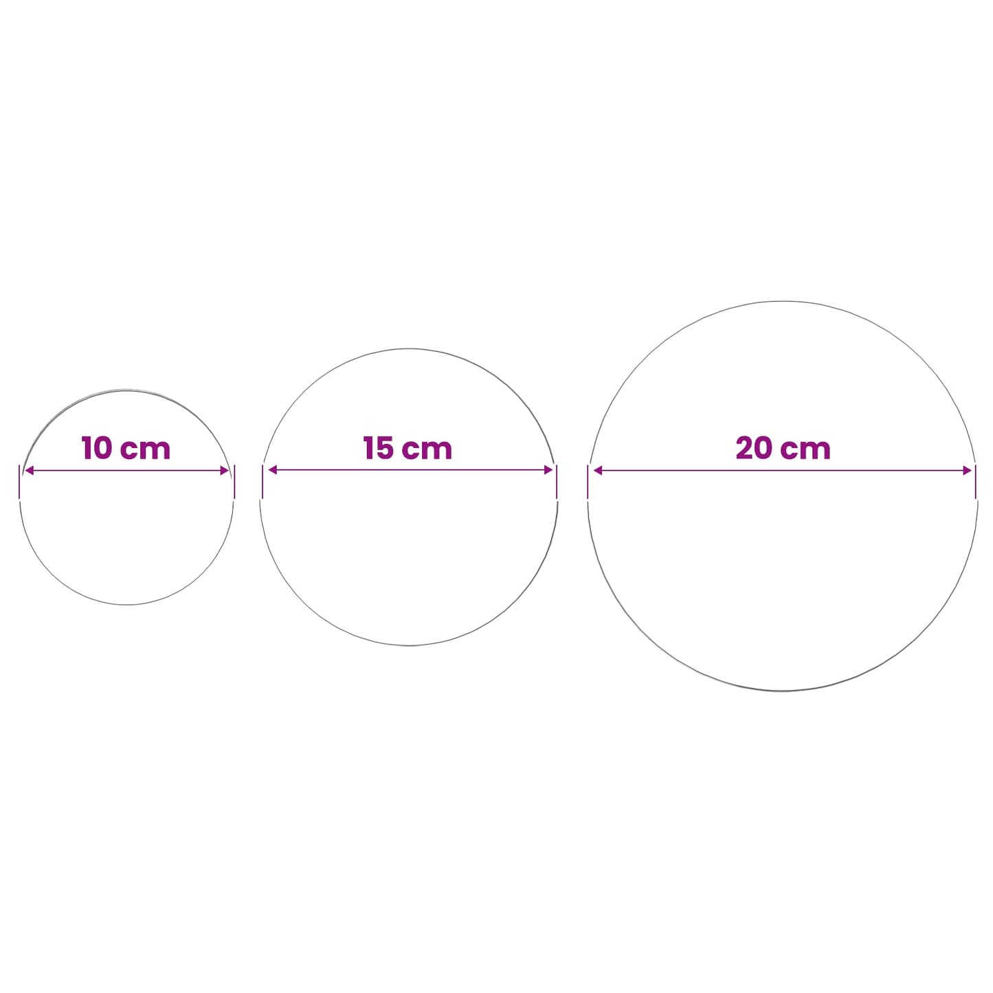 Brushed Ball 3 pcs Ø 20 cm Silver Stainless Steel 201