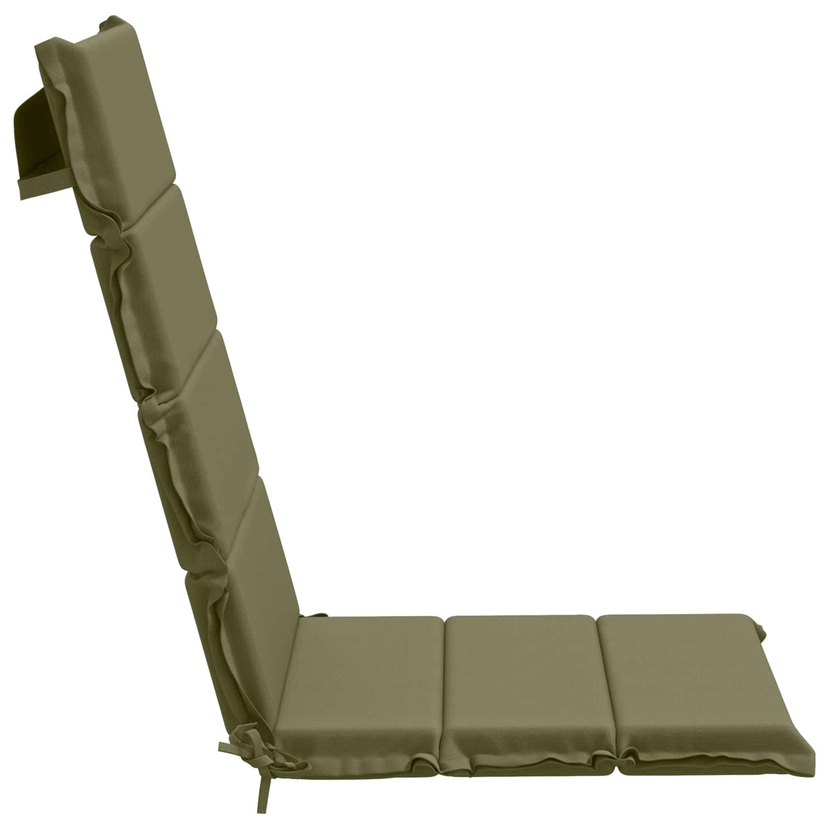 High Back Chair Cushion GEMERT 2 pcs 100% Polyester Olive Green