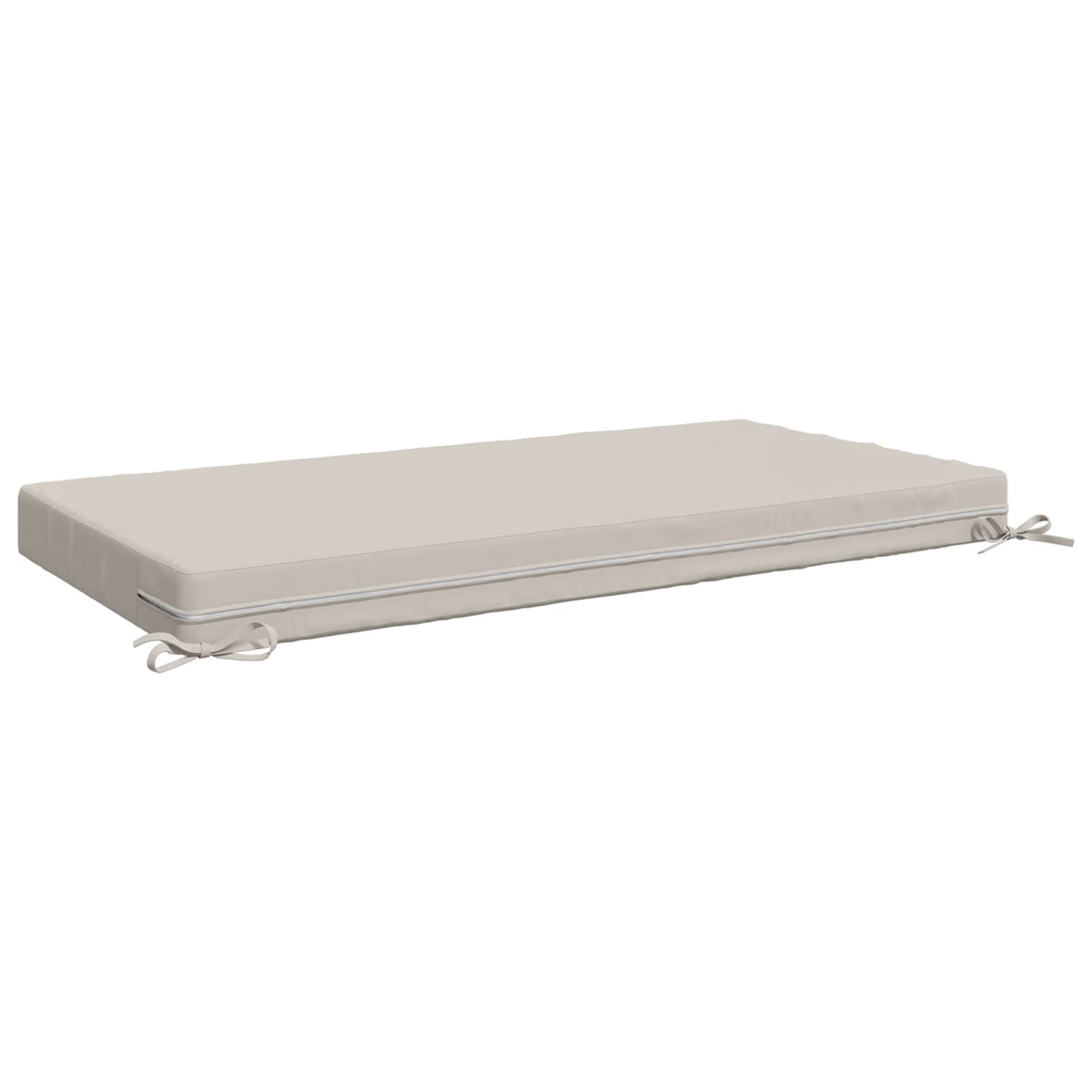 Seat Cushion SOEST 100% Polyester White 120 x 80 x 10 cm
