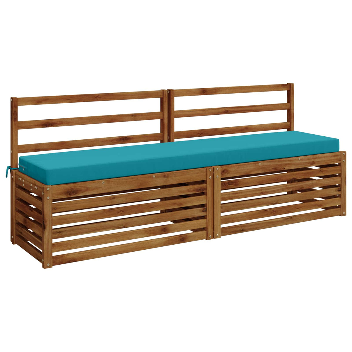 Bench Cushions SOEST 2 pcs 100% Polyester Turquoise