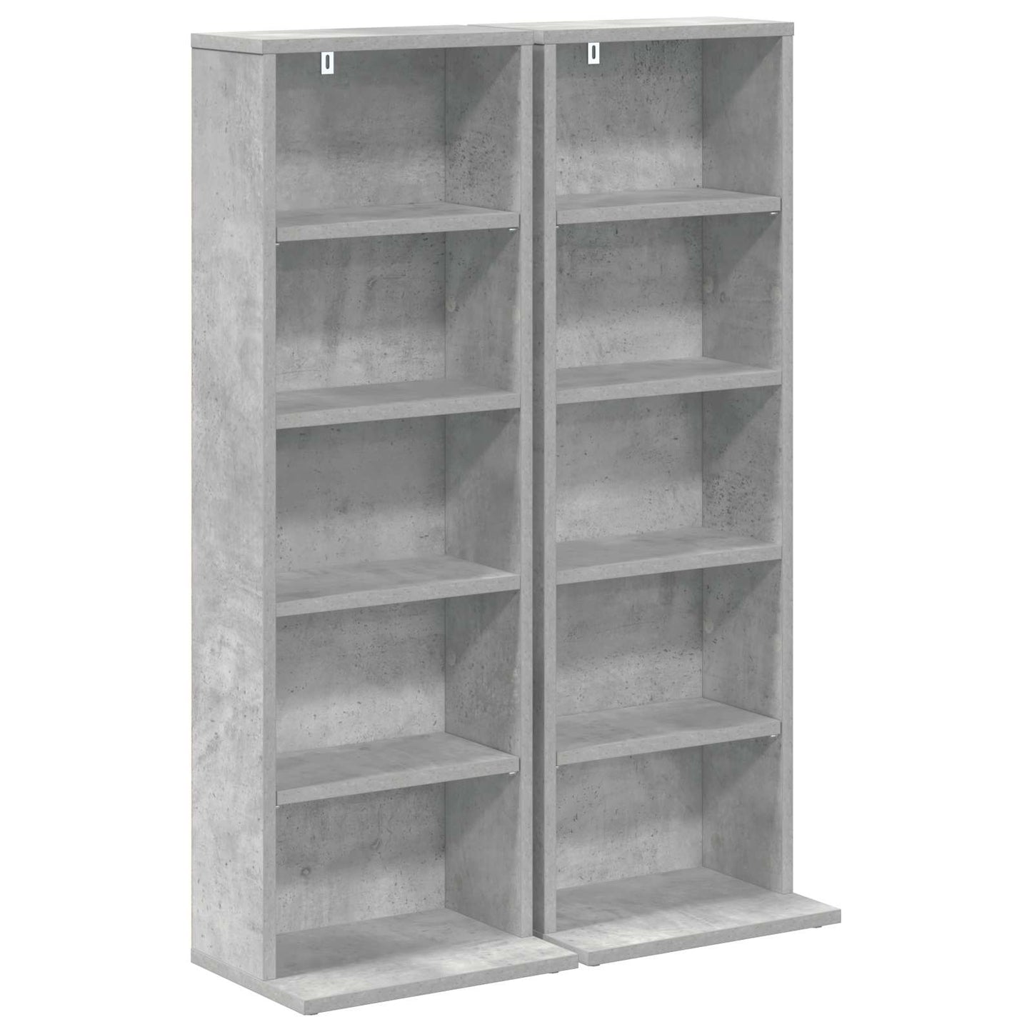 CD Cabinet 2 pcs Concrete Grey 33 x 23.5 x 97.5 cm