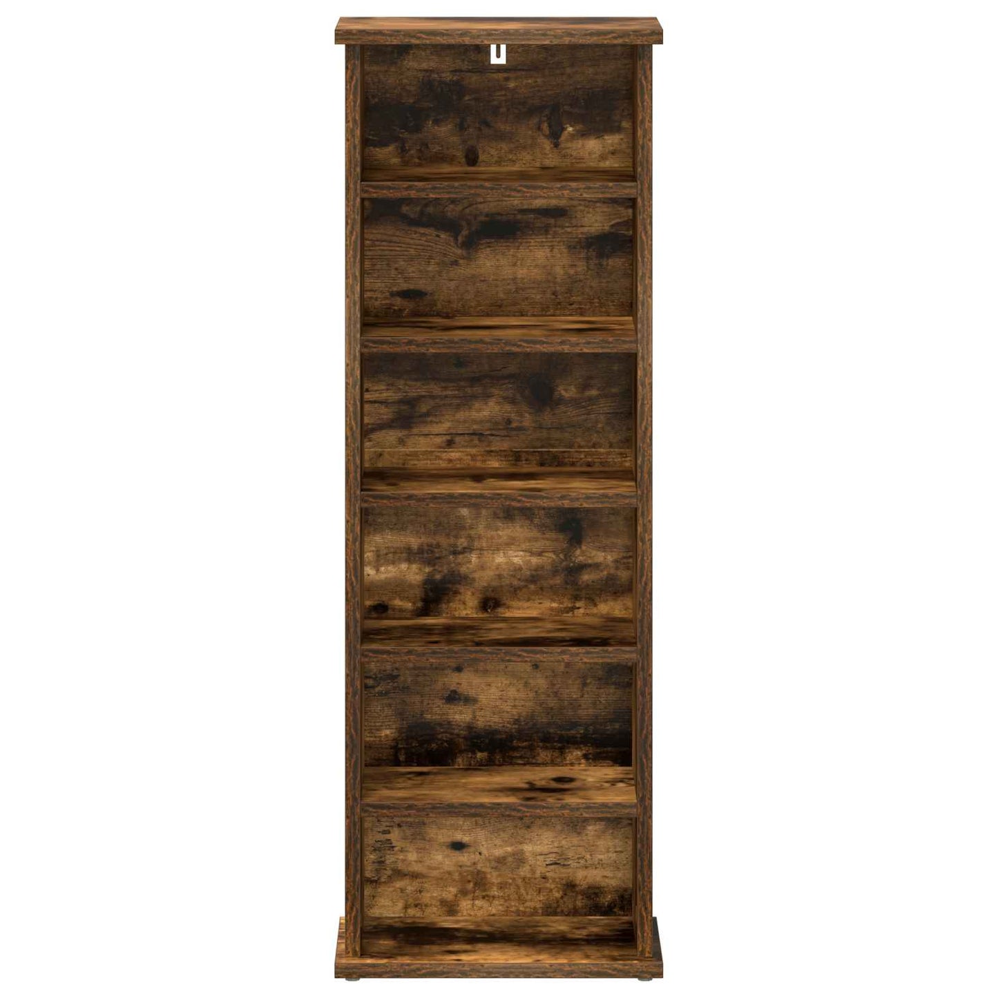 CD Cabinet Smoked Oak 32 x 17 x 92 cm Engineered Wood