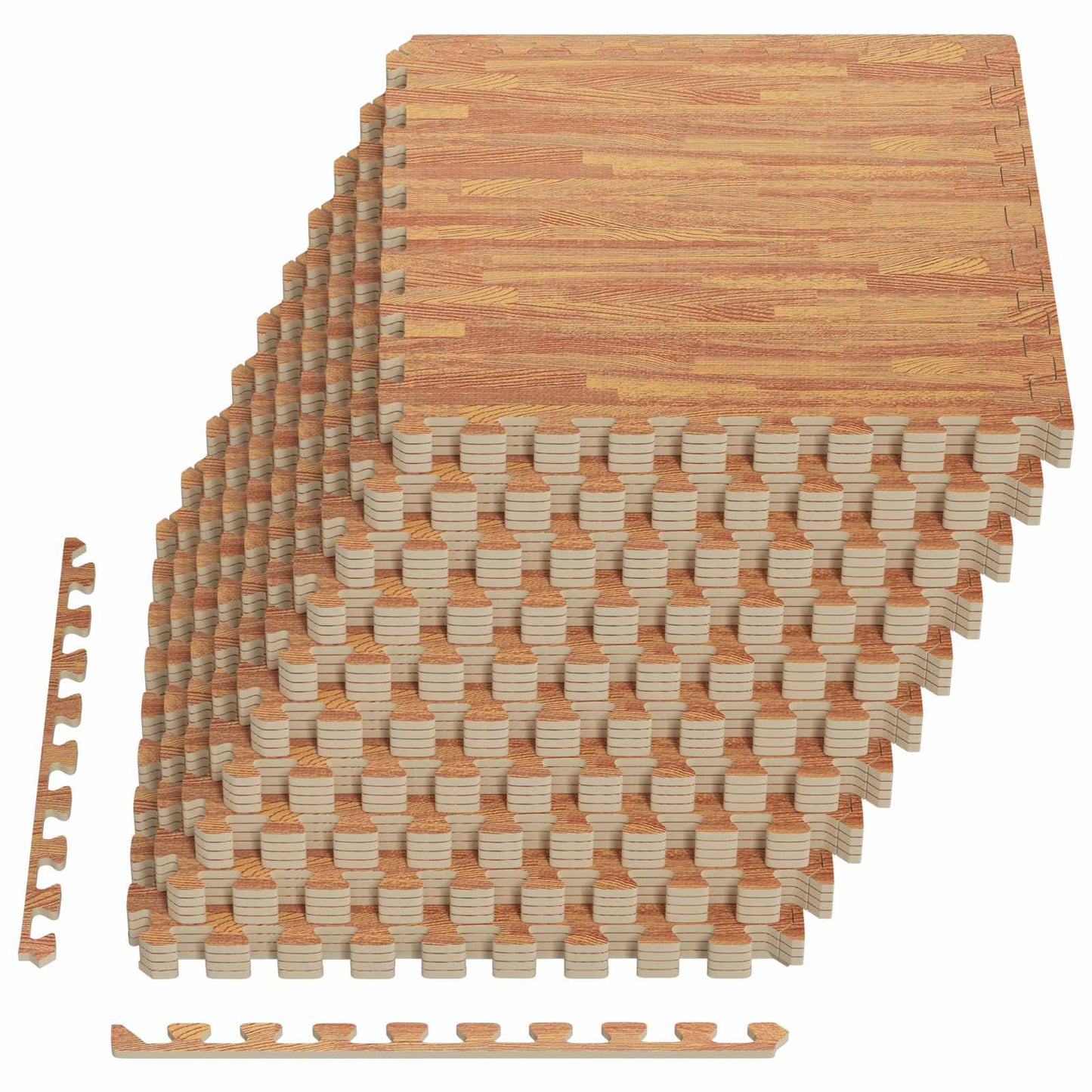 Floor Mats 40 pcs Wood 14.4 m² EVA Foam