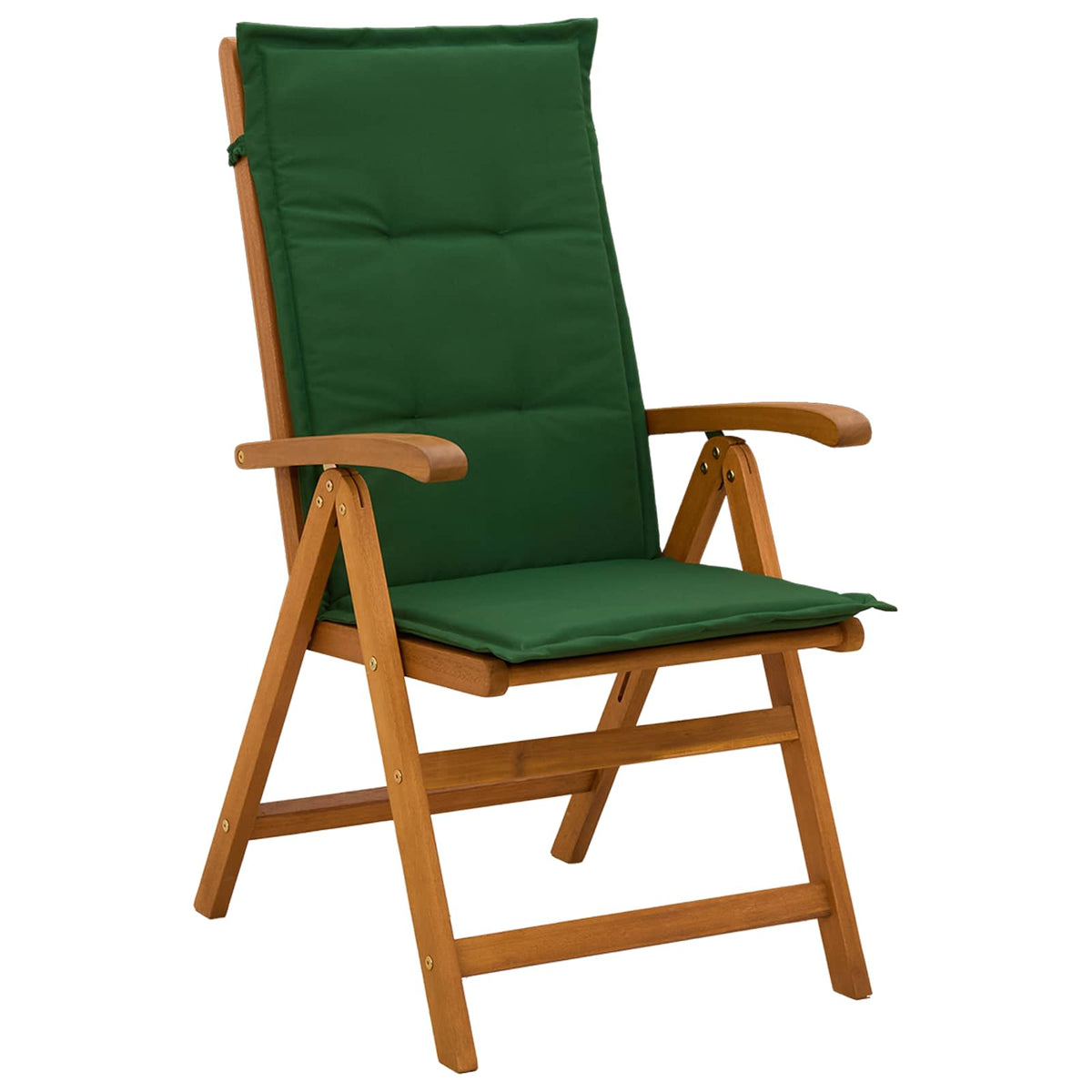 5-Piece Garden Dining Set 4-Seaters Green Solid Acacia Wood