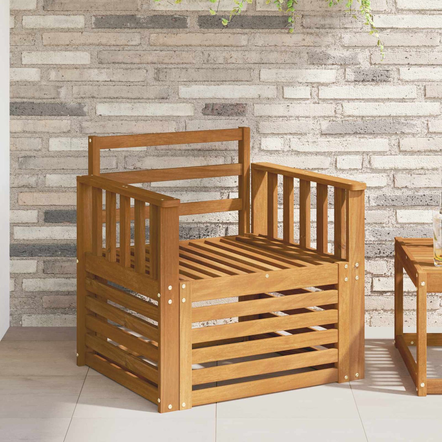 Outdoor Sofa Set Solid Acacia Wood