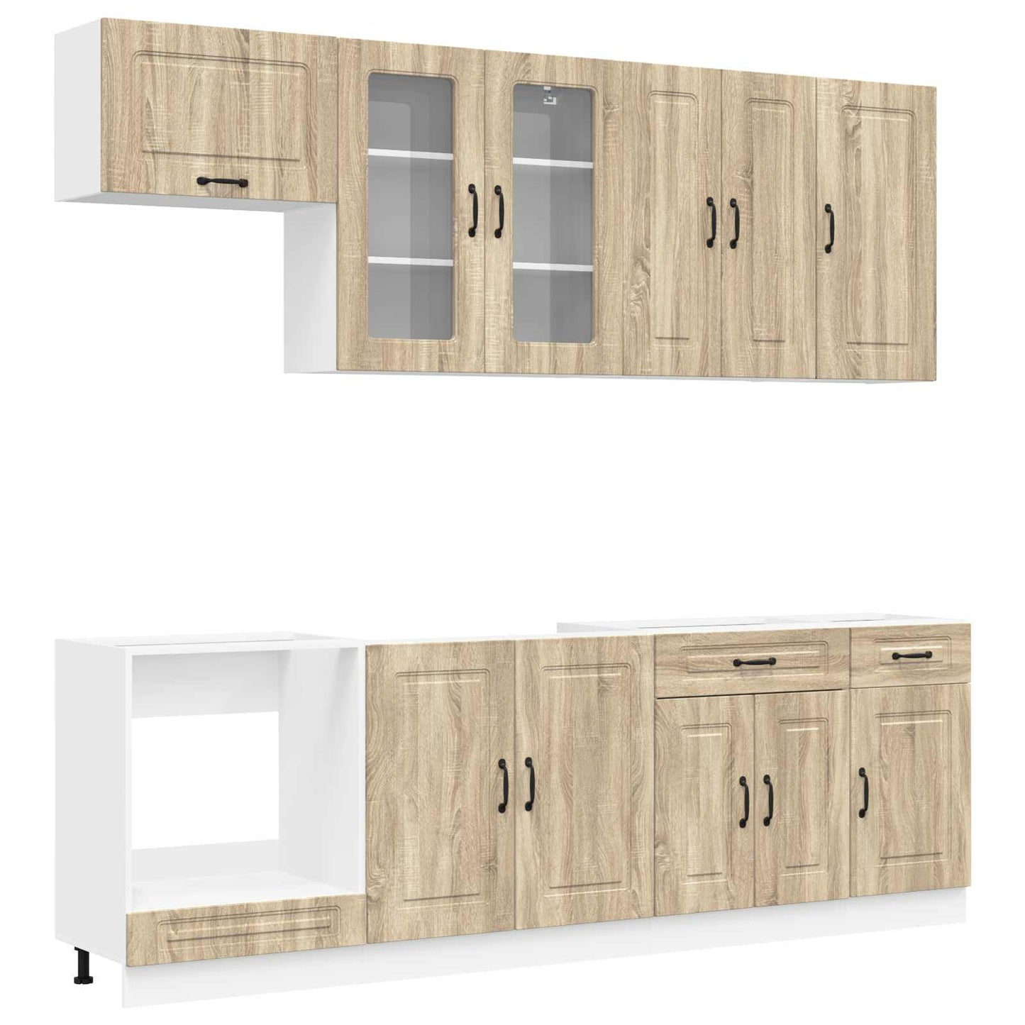 Kitchen Unit KALMAR 8 pcs Sonoma Oak Engineered Wood