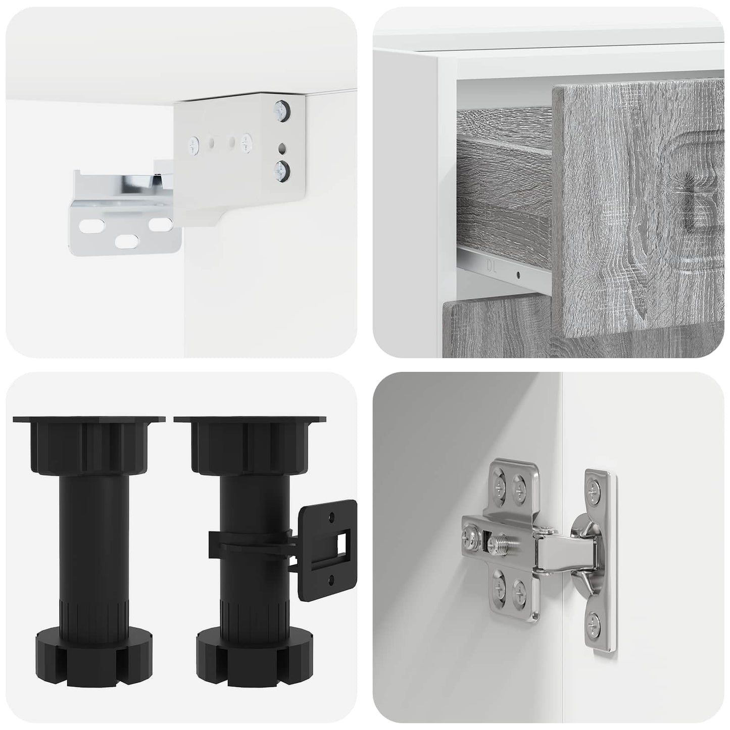 Kitchen Unit KALMAR 5 pcs Grey Sonoma Engineered Wood