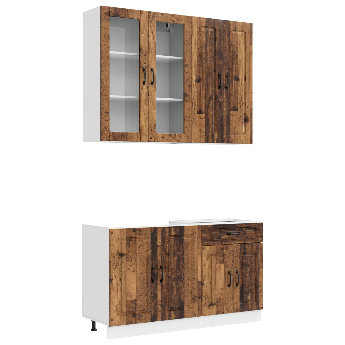 Kitchen Unit KALMAR 4 pcs Old Wood Engineered Wood
