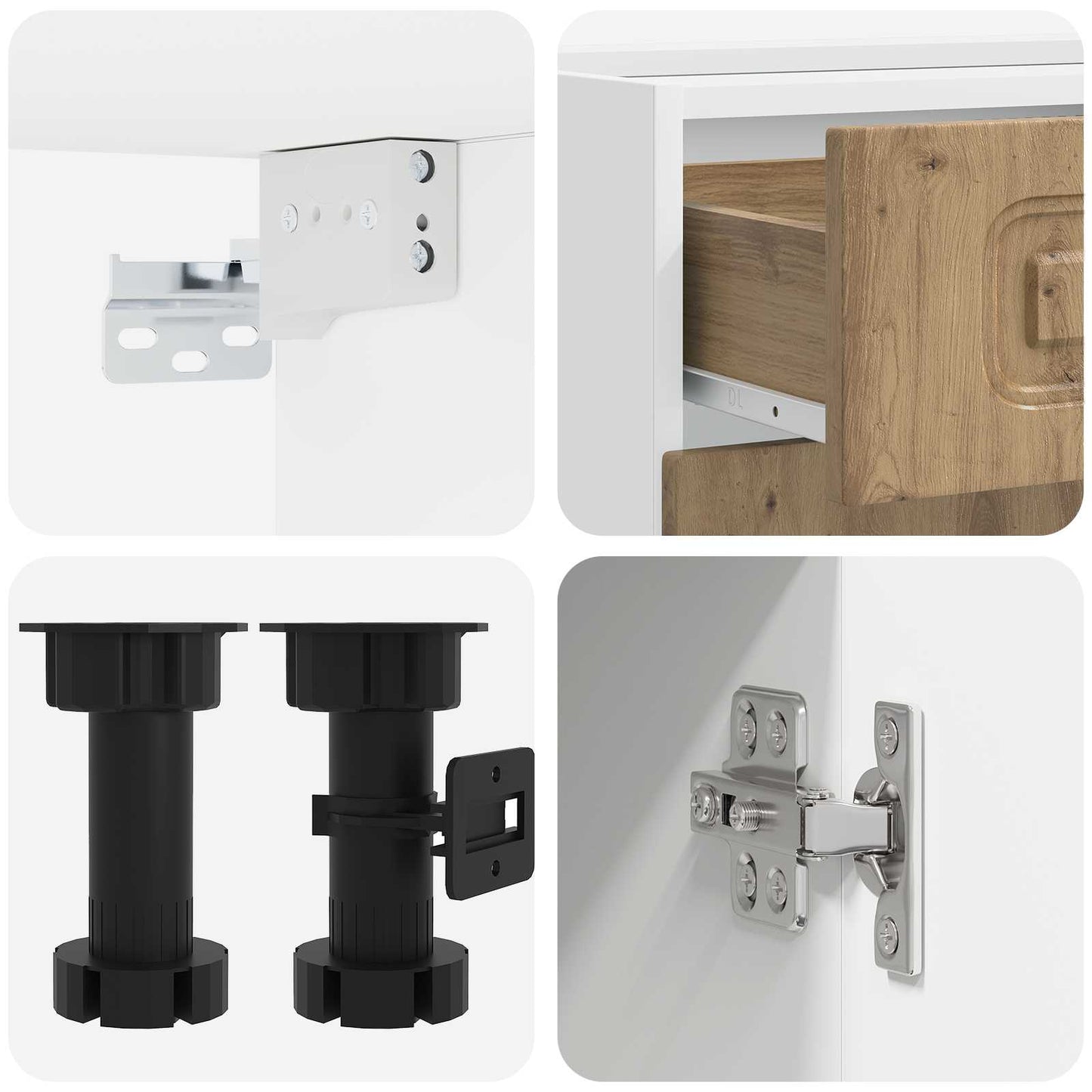Kitchen Unit KALMAR 4 pcs Artisan Oak Engineered Wood