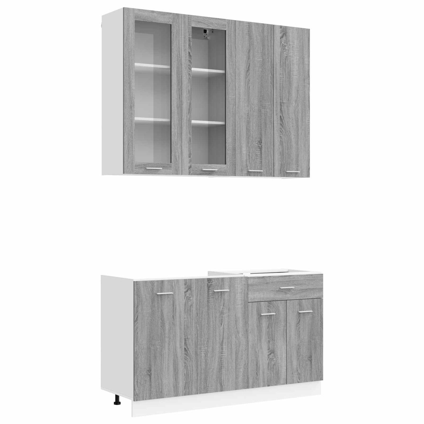 Kitchen Unit LYON 4 pcs Grey Sonoma Engineered Wood