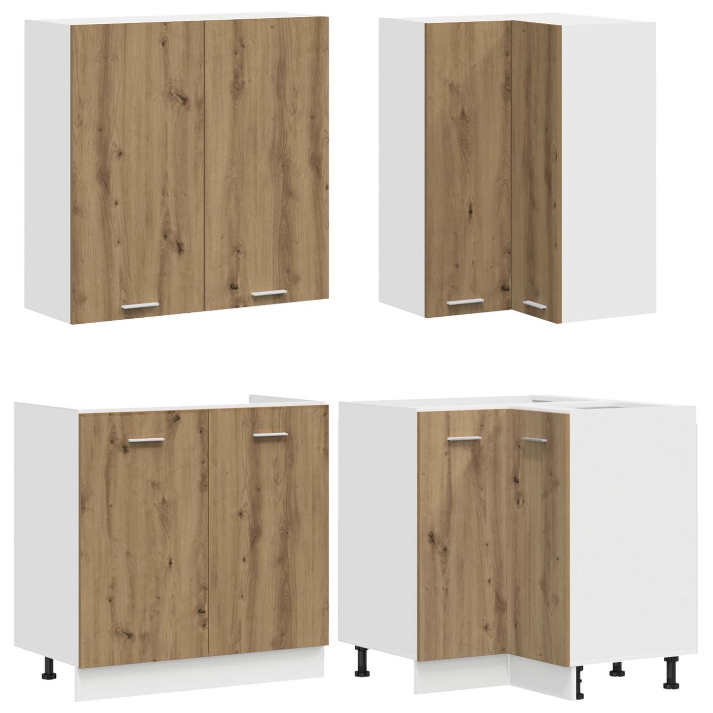 Kitchen Unit LYON 8 pcs Artisan Oak Engineered Wood