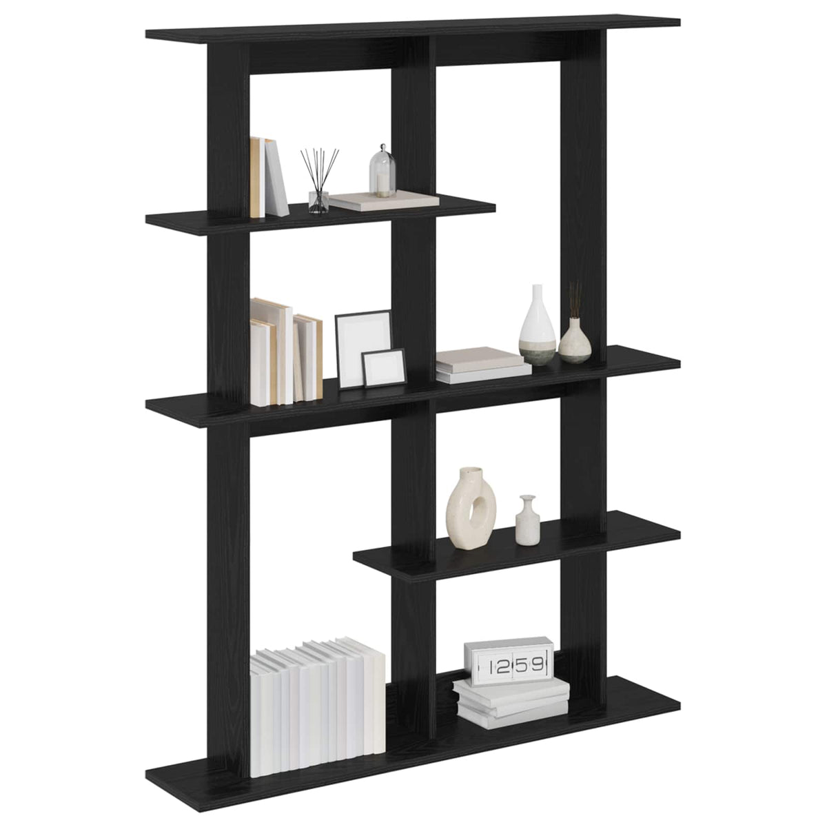 Wall Shelf Black Oak 102 x 20 x 130 cm