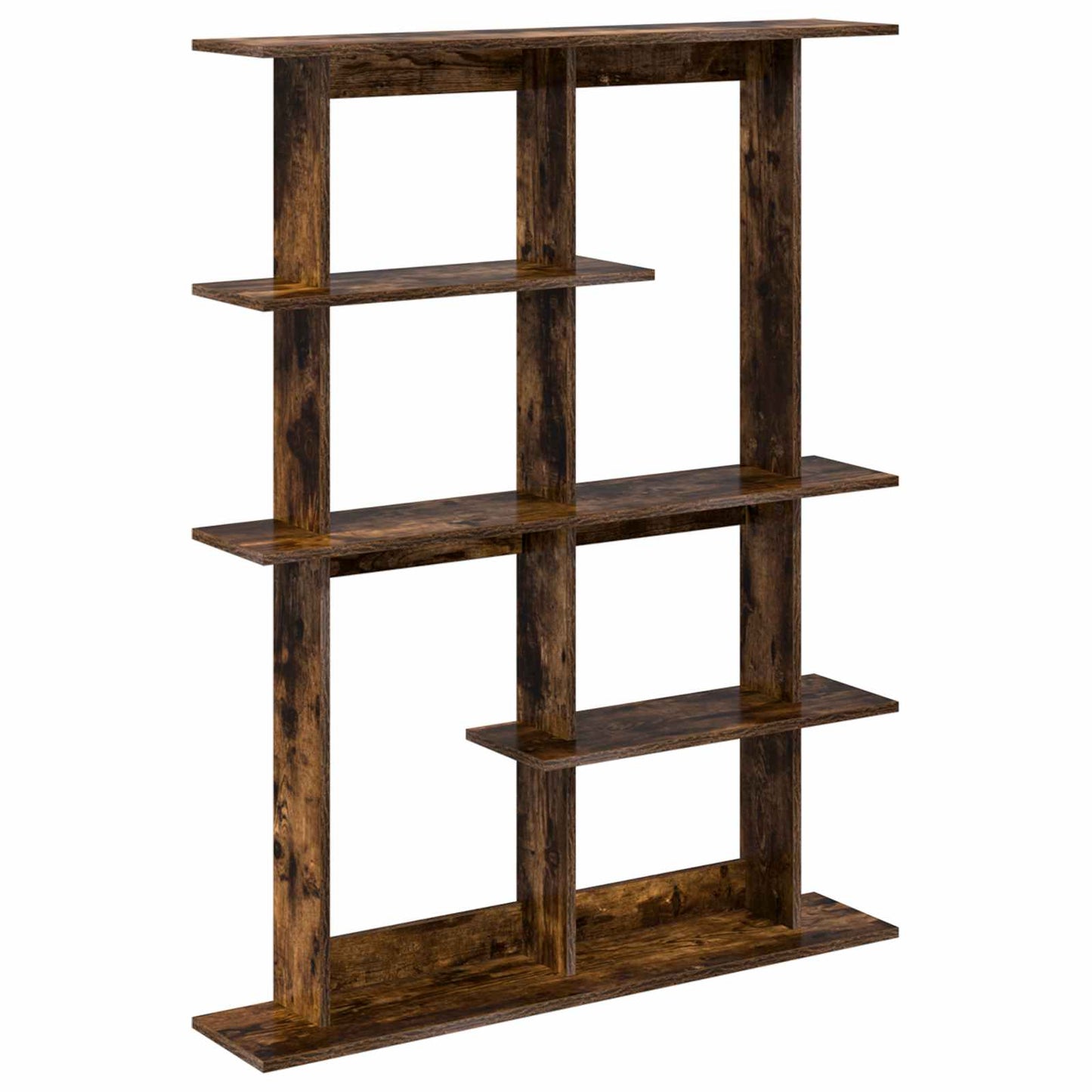 Wall Shelf Smoked Oak 102 x 20 x 130 cm Engineered Wood