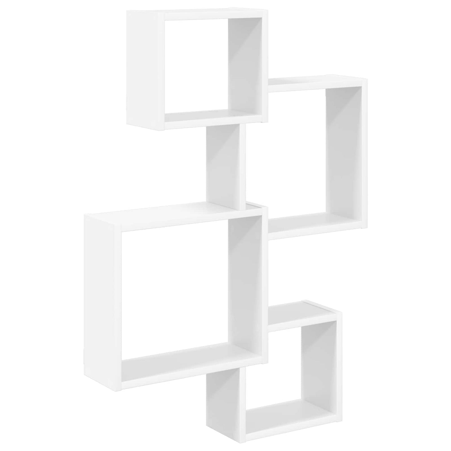 Wall Cube Shelves Wall-Mounted White 64 x 13.5 x 91.5 cm