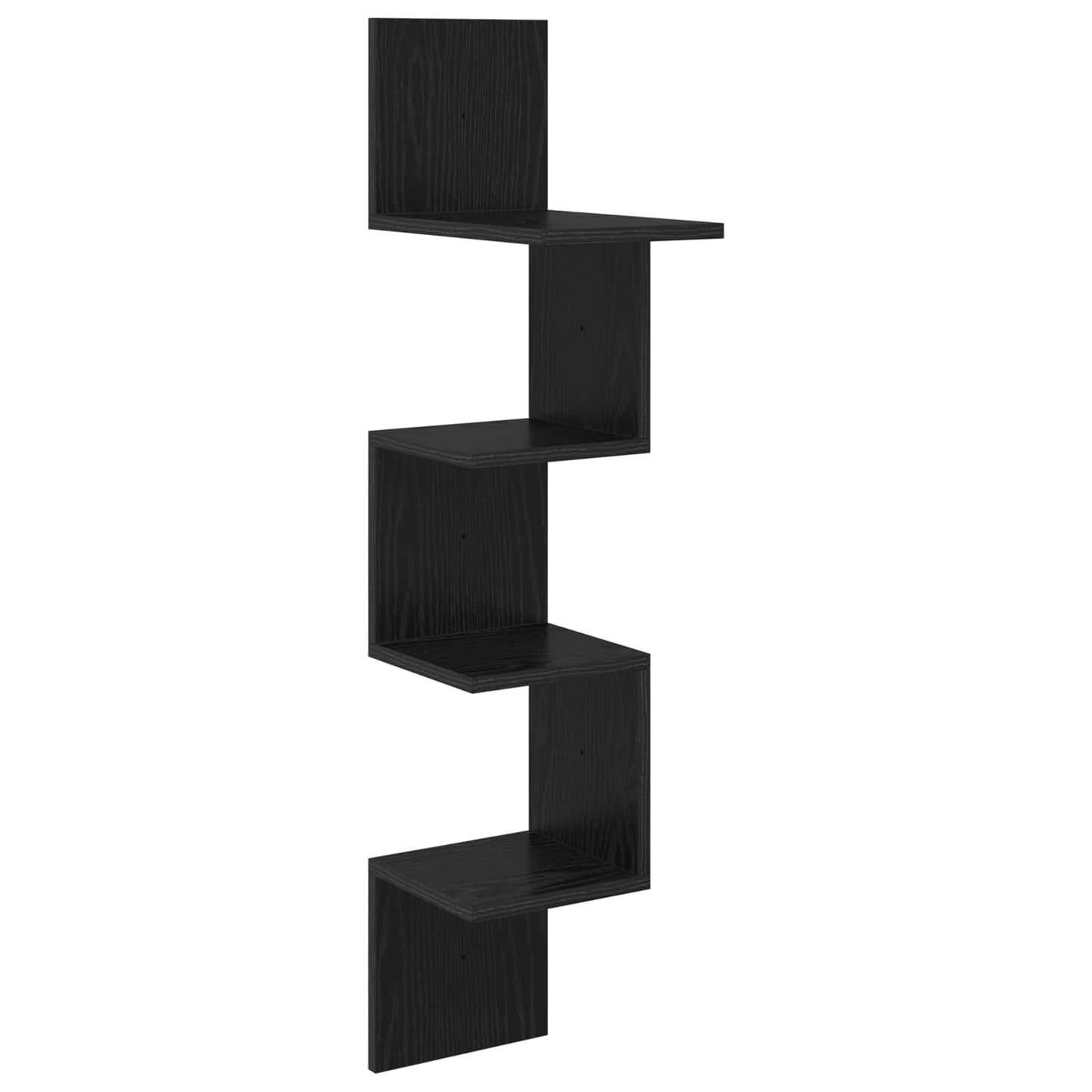 Wall Shelf Wall-Mounted Black Oak 32 x 21 x107 cm