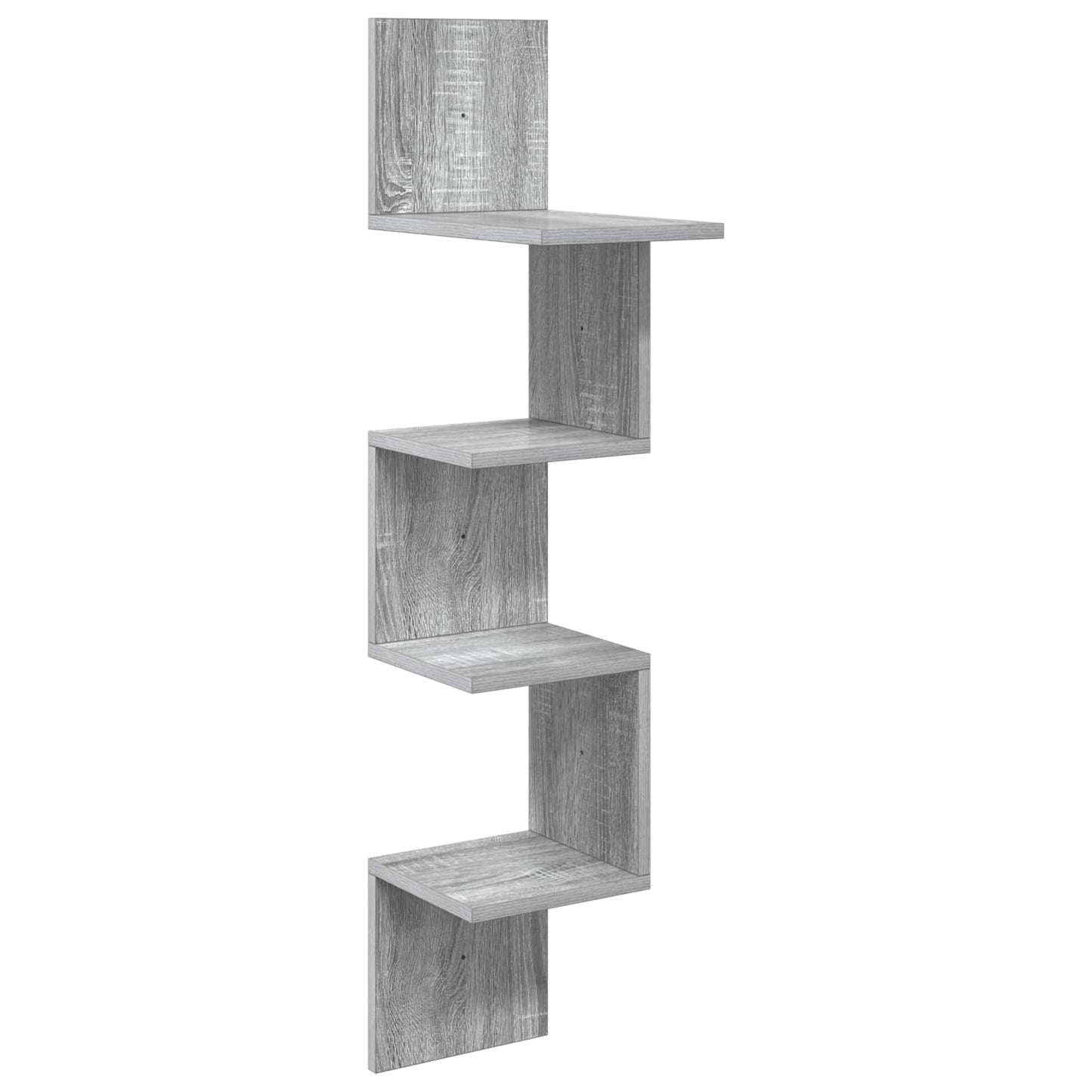 Wall Shelf Wall-Mounted Grey Sonoma 32 x 21 x107 cm
