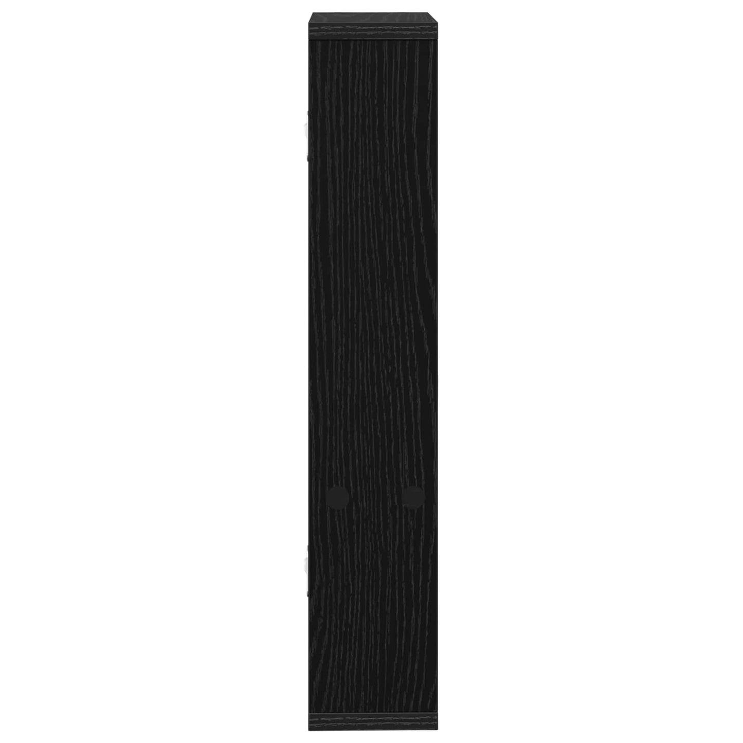 Wall Shelf Black Oak 60 x 11 x 60 cm Engineered Wood