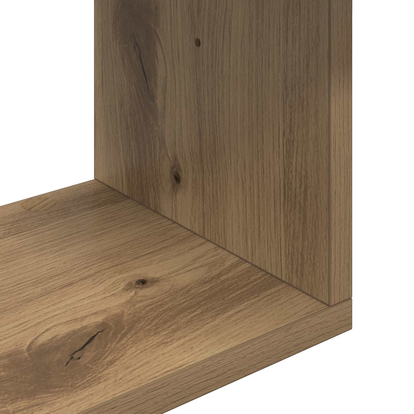 Wall Shelf Artisan Oak 60 x 11 x 60 cm Engineered Wood