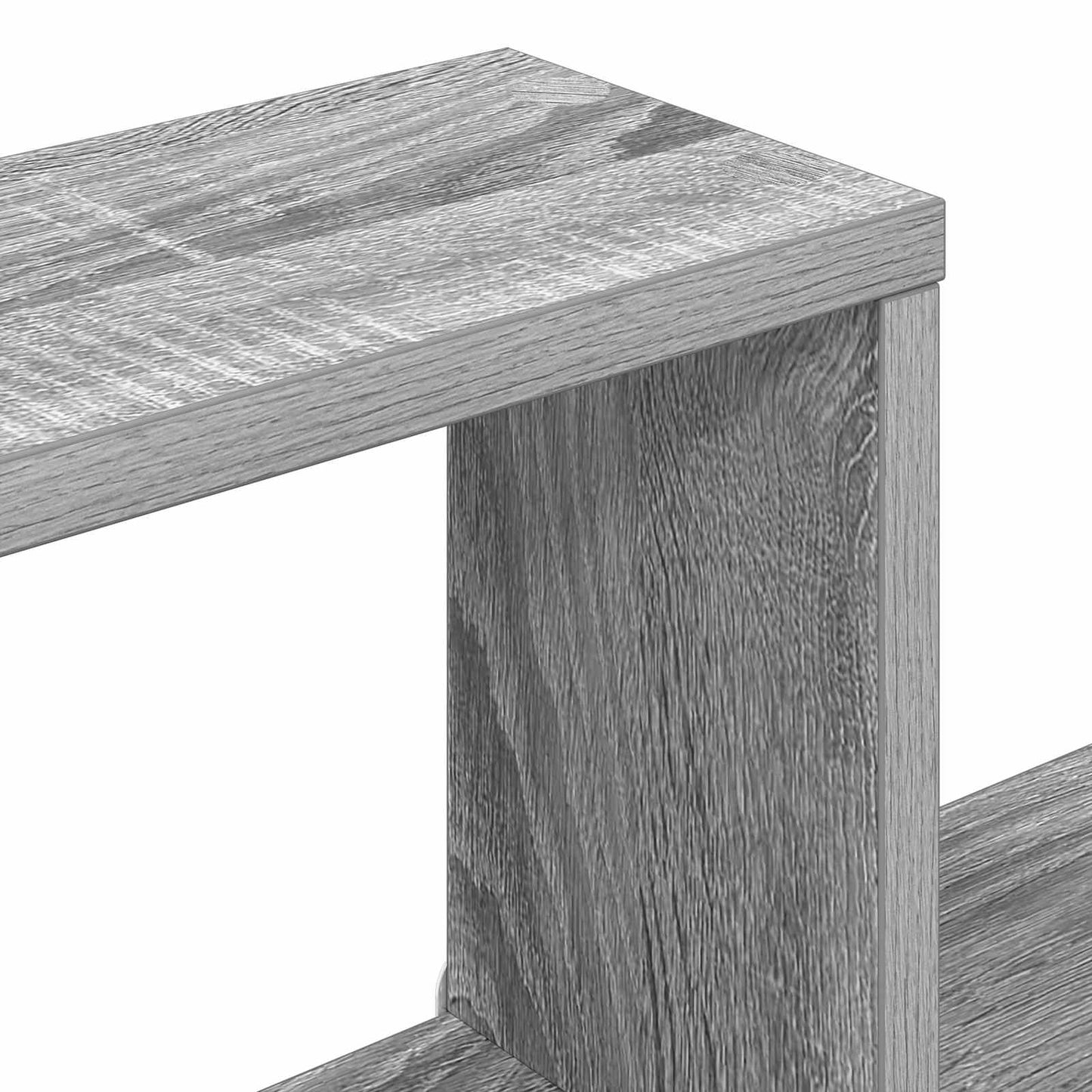 Wall Shelf Grey Sonoma 90 x 25 x 90 cm Engineered Wood
