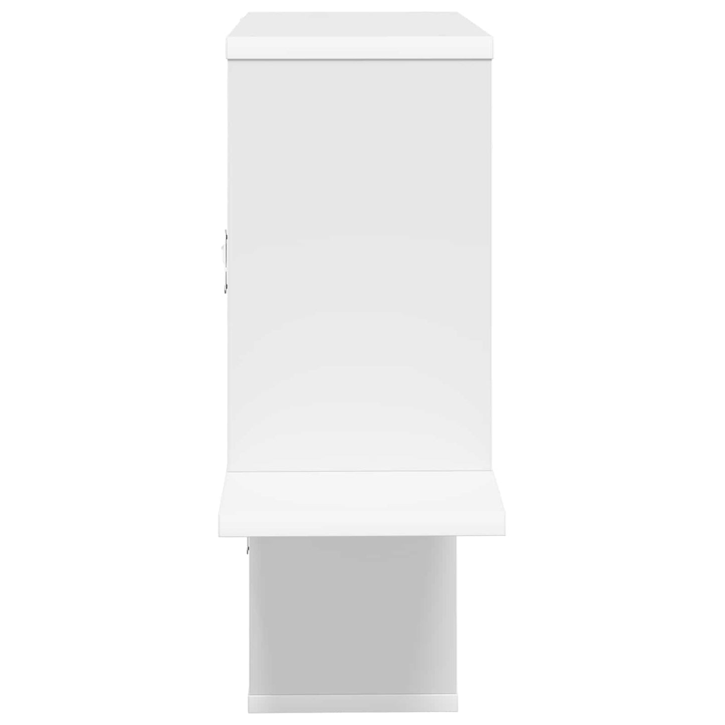 Wall Shelf White 122 x 18 x 60 cm Engineered Wood
