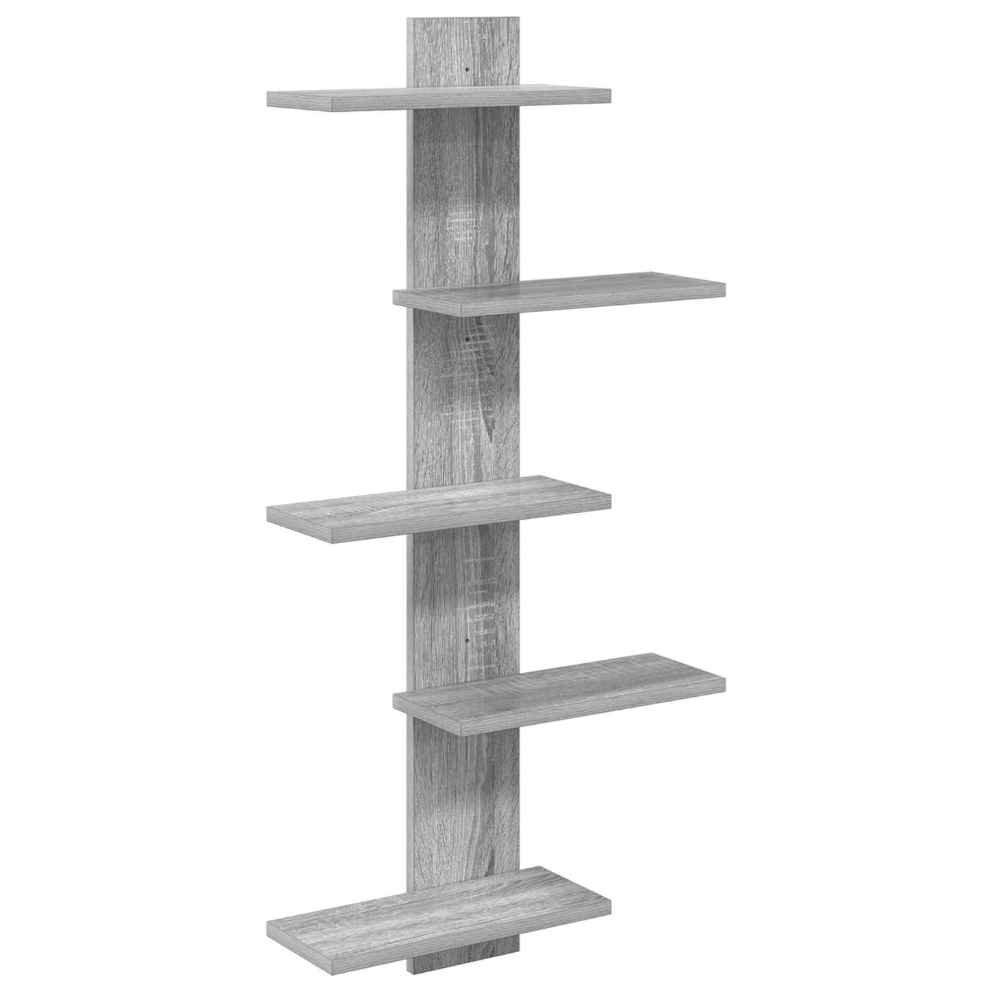 Wall Floating Shelf Grey Sonoma 48.5 x 15 x 101 cm
