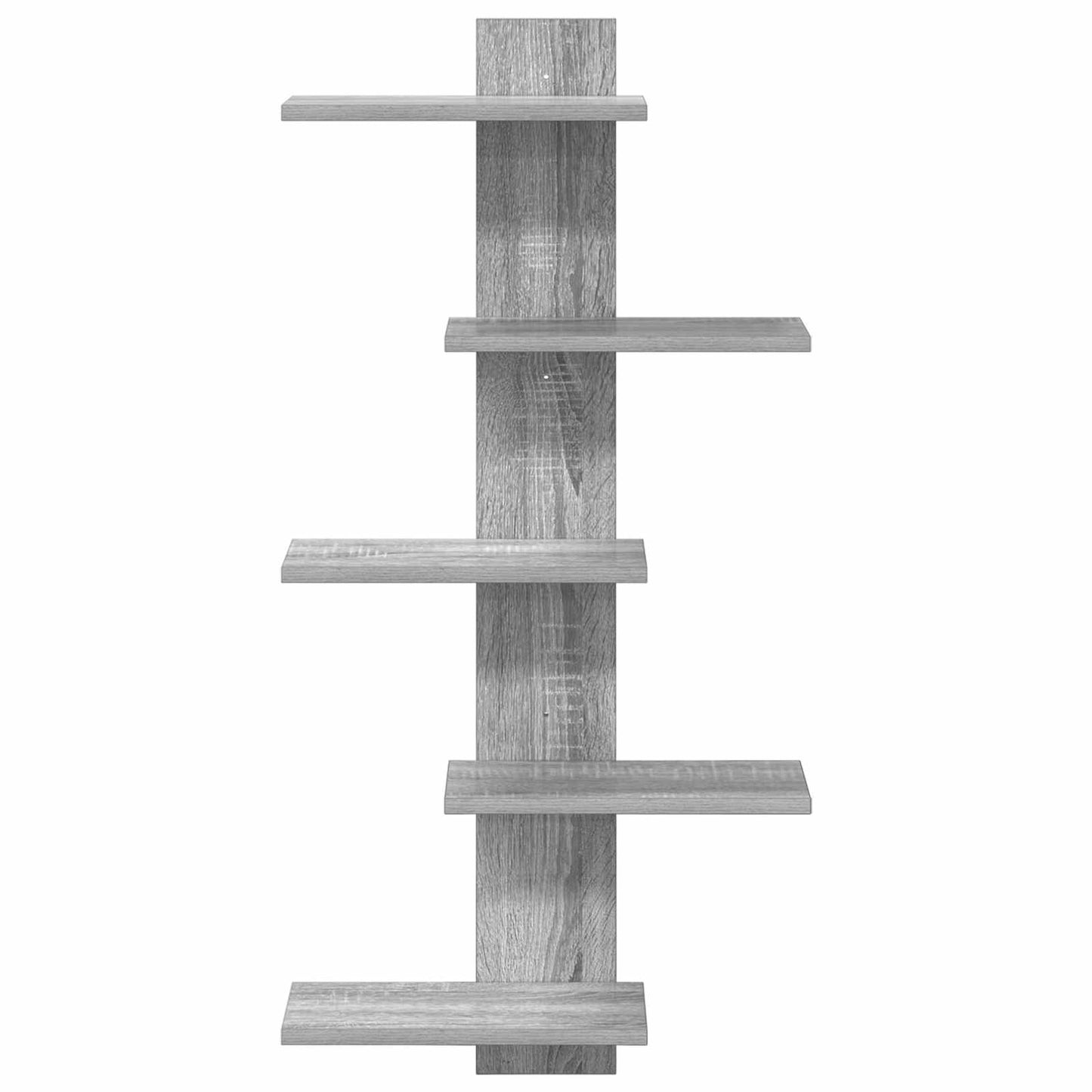 Wall Floating Shelf Grey Sonoma 48.5 x 15 x 101 cm