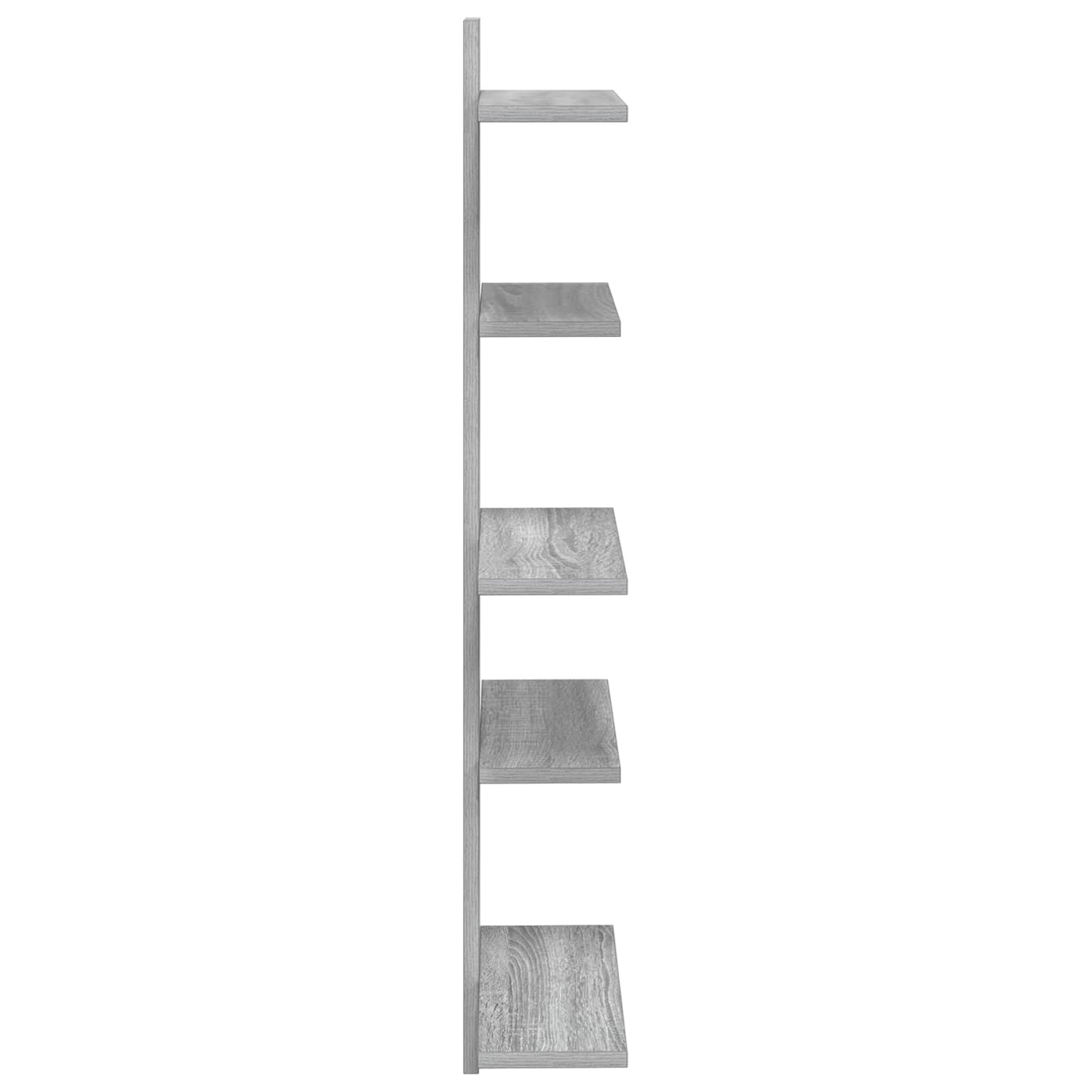 Wall Floating Shelf Grey Sonoma 48.5 x 15 x 101 cm