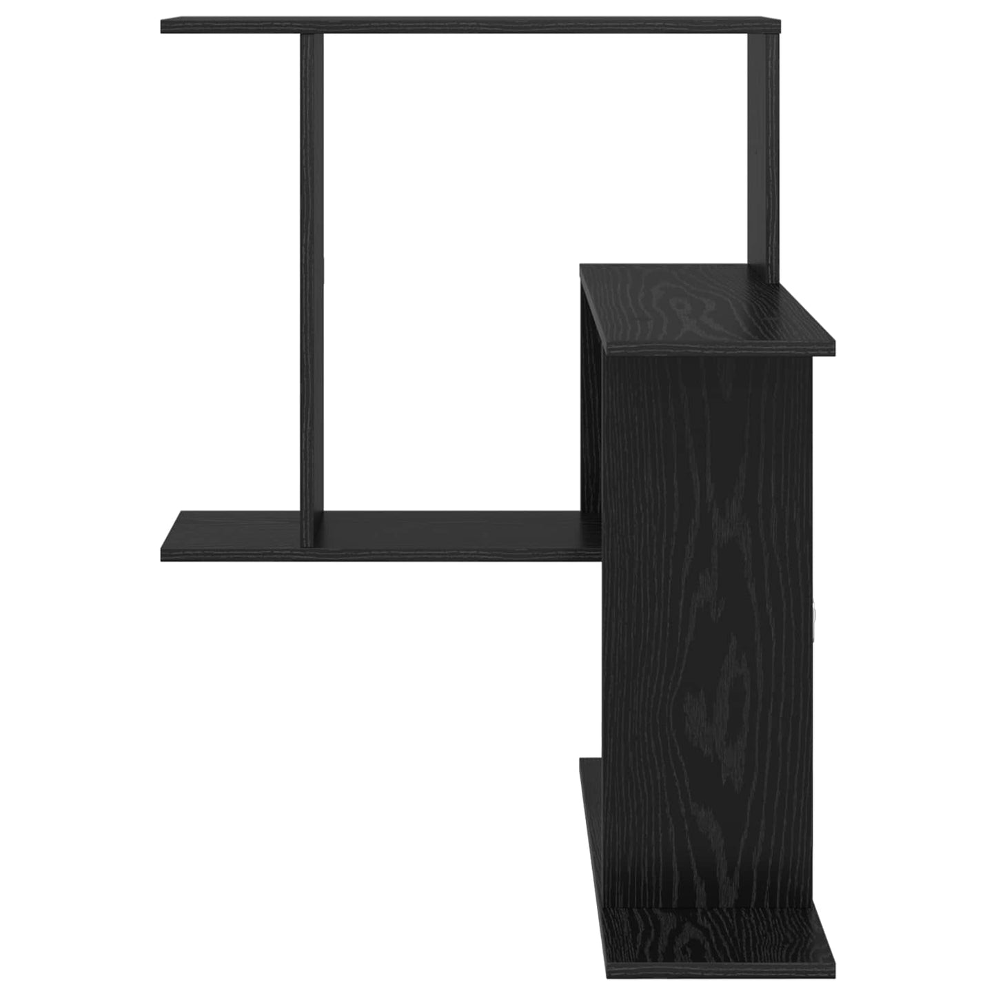 Wall Shelf Black Oak 67 x 67 x 87 cm Engineered Wood
