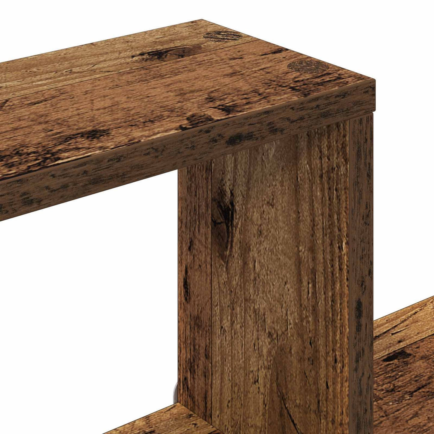 Wall Shelf Old Wood 100 x 13 x 100 cm Engineered Wood