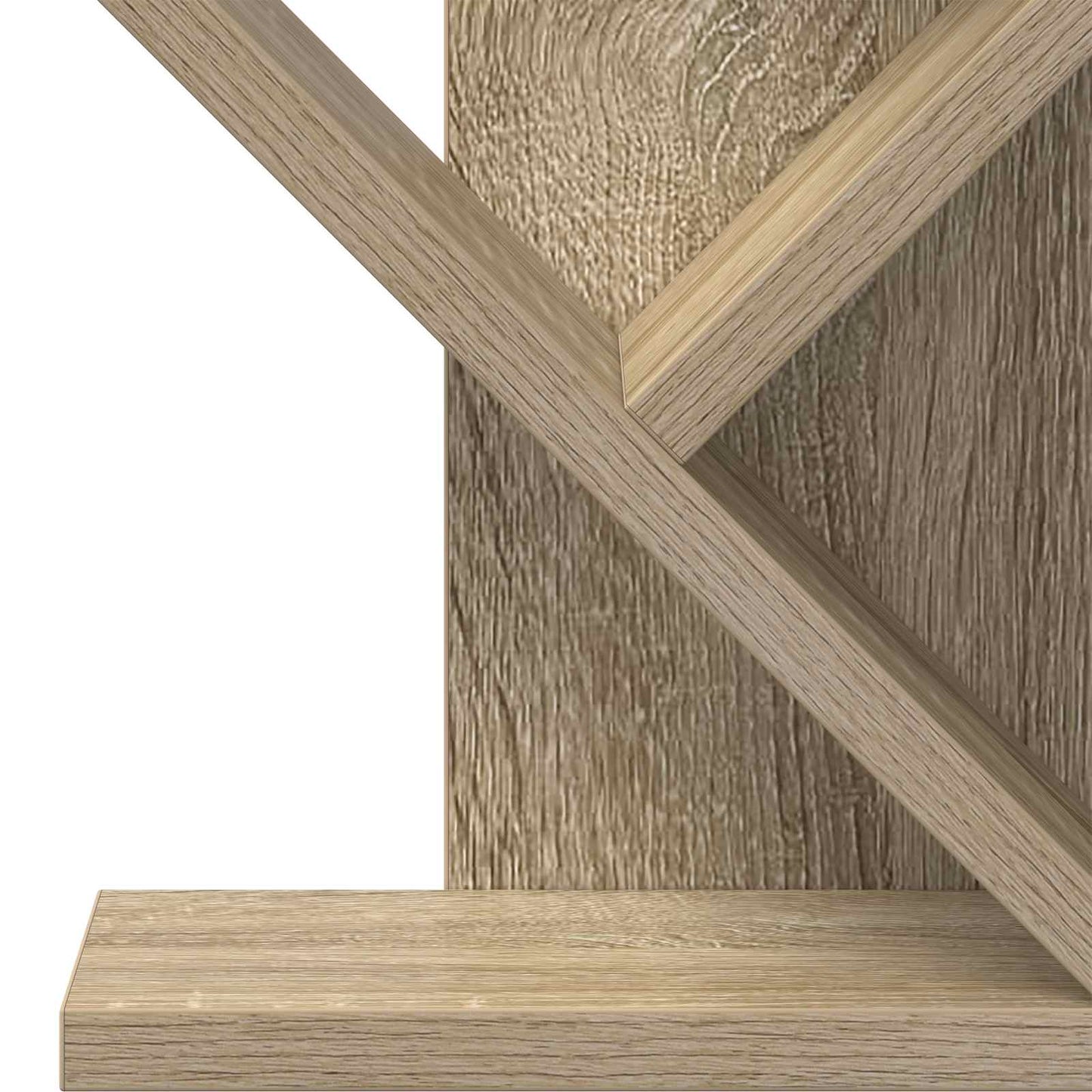 Tree Bookshelf 3-Tier 30 x 18 x 40 cm Engineered Wood