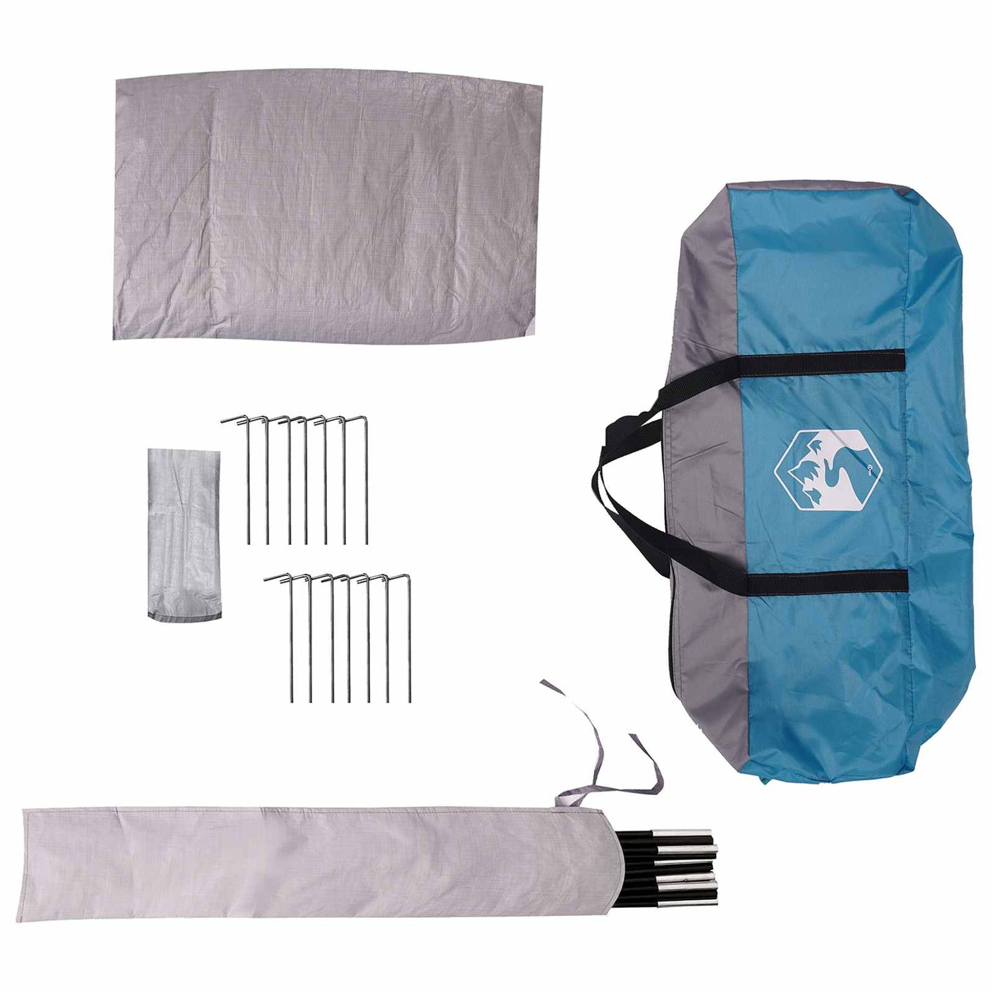 Tipi Tent Water-Resistant 3-Person Blue