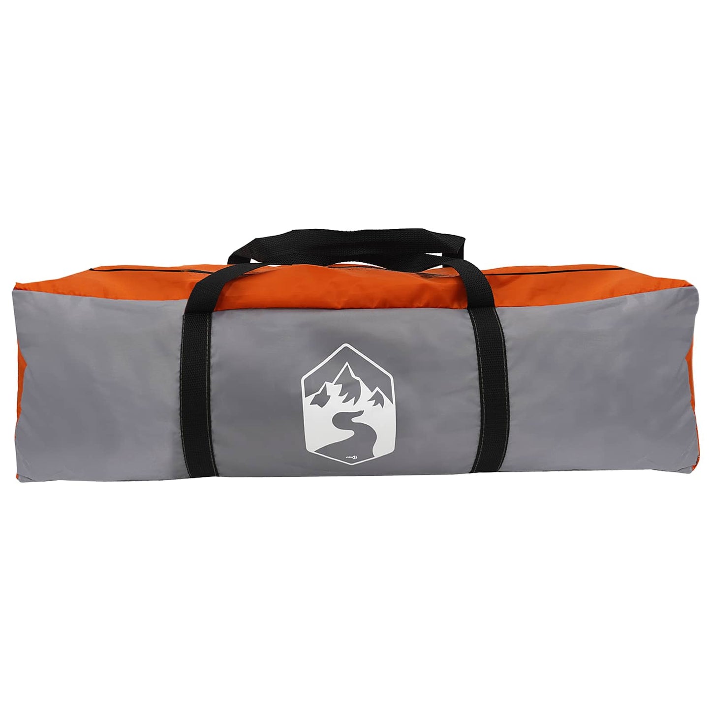 Instant Tent Water-resistant 3-Person Grey and Orange